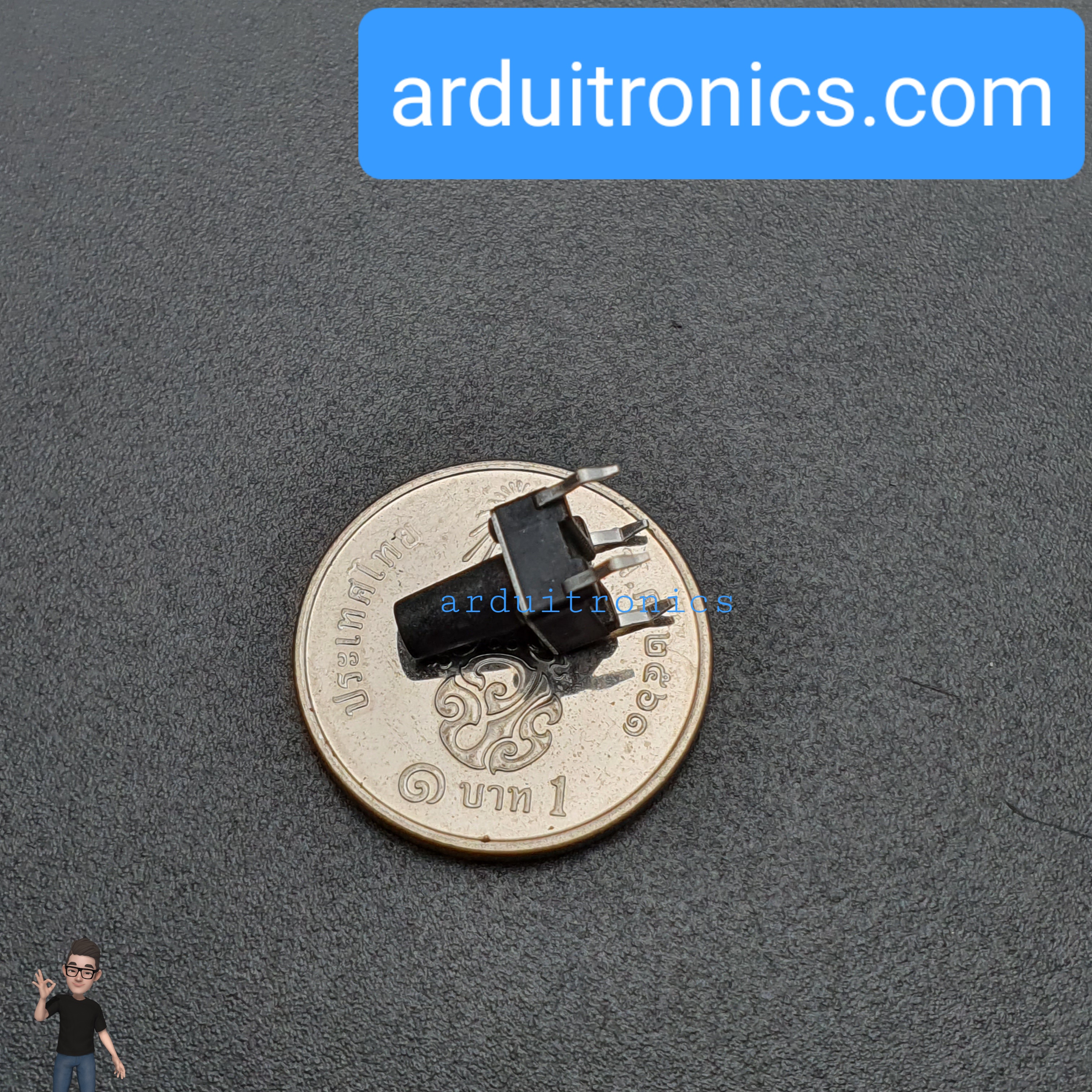 Tact Switch 6X6x9.5mm ไมโครสวิตช์ กดติดปล่อยดับ (หัวกลม)