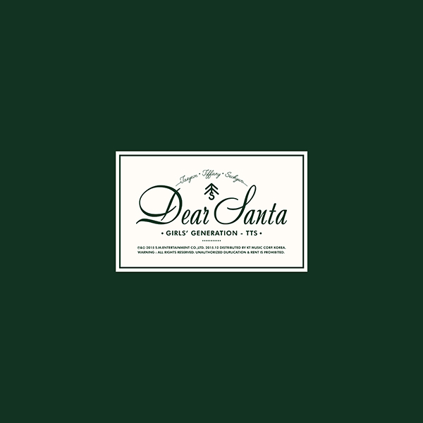 Girls` Generation : TTS - Christmas Special Album [Dear Santa] หน้าปก Green Ver.