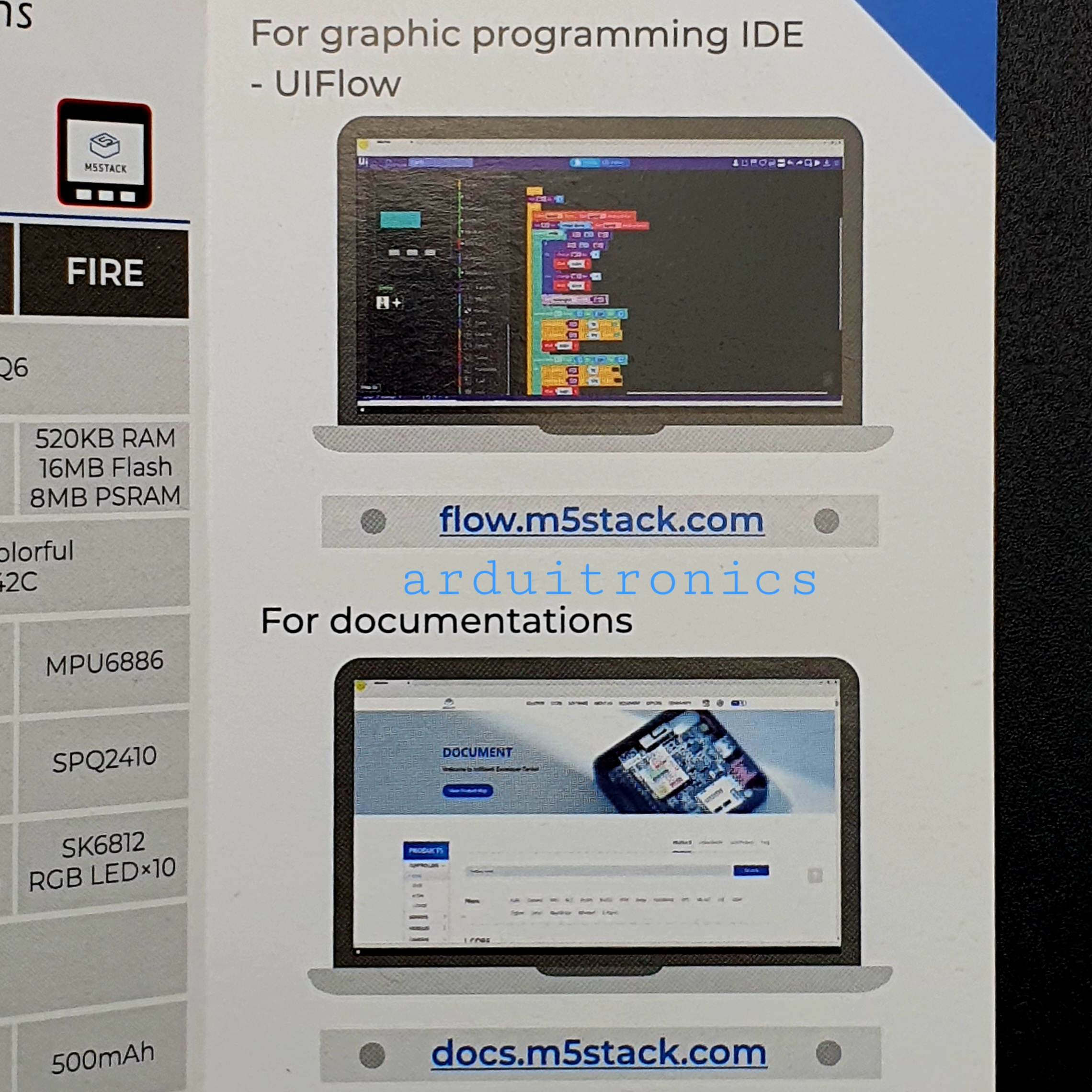 M5Stack ESP32 Development Board Kit (WiFi +Bluetooth) Control Module Compatible with Arduino