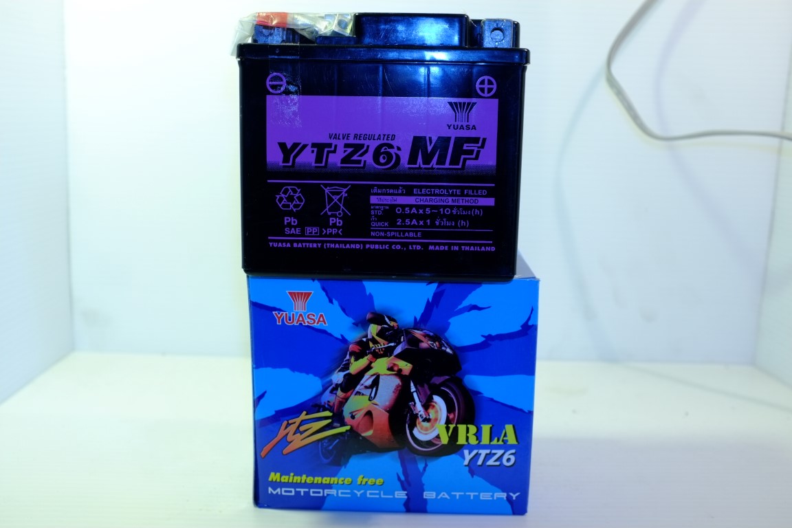 แบตเตอรี Yuasa 6 แอมป์
