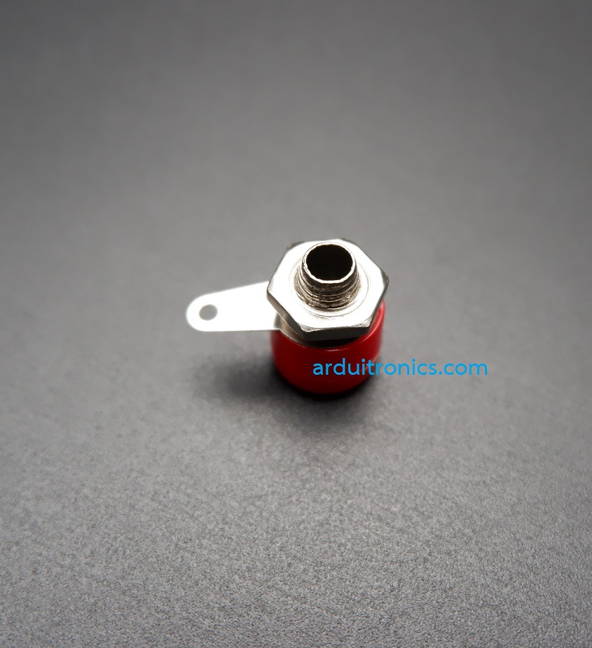 Banana socket banana plug 4mm แจ๊คแบบกล้วย บานานาปลั๊ก ตัวเมียขนาด 4mm สีแดง