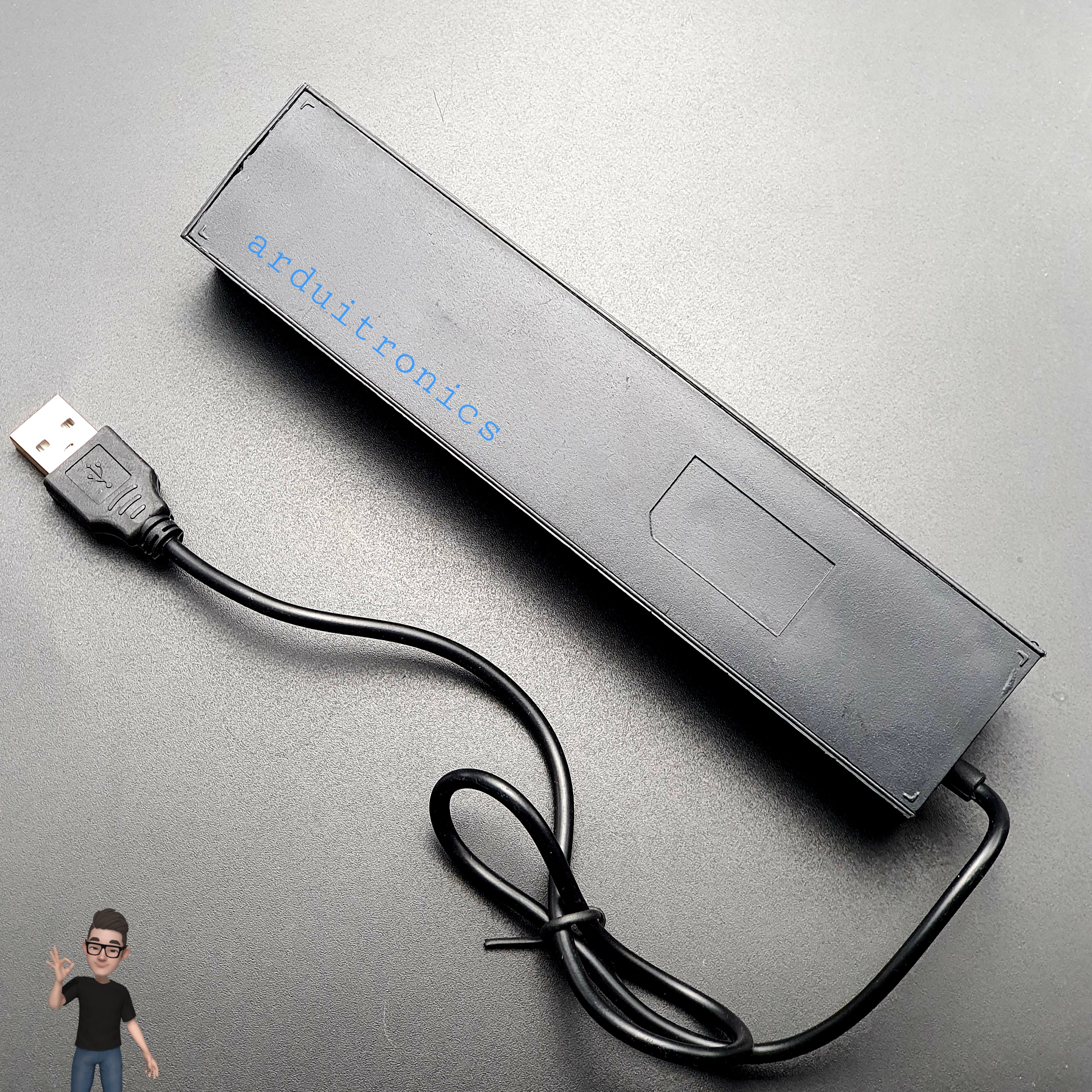 7 Ports USB Hub High-speed USB2.0 Individual LED Power Switches ( Black )