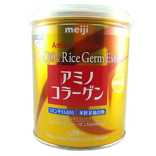 Meiji Amino Collagen Gold Q10 & Rice Germ Extract 200g เมจิ อะมิโน คอลลาเจน โกลด์