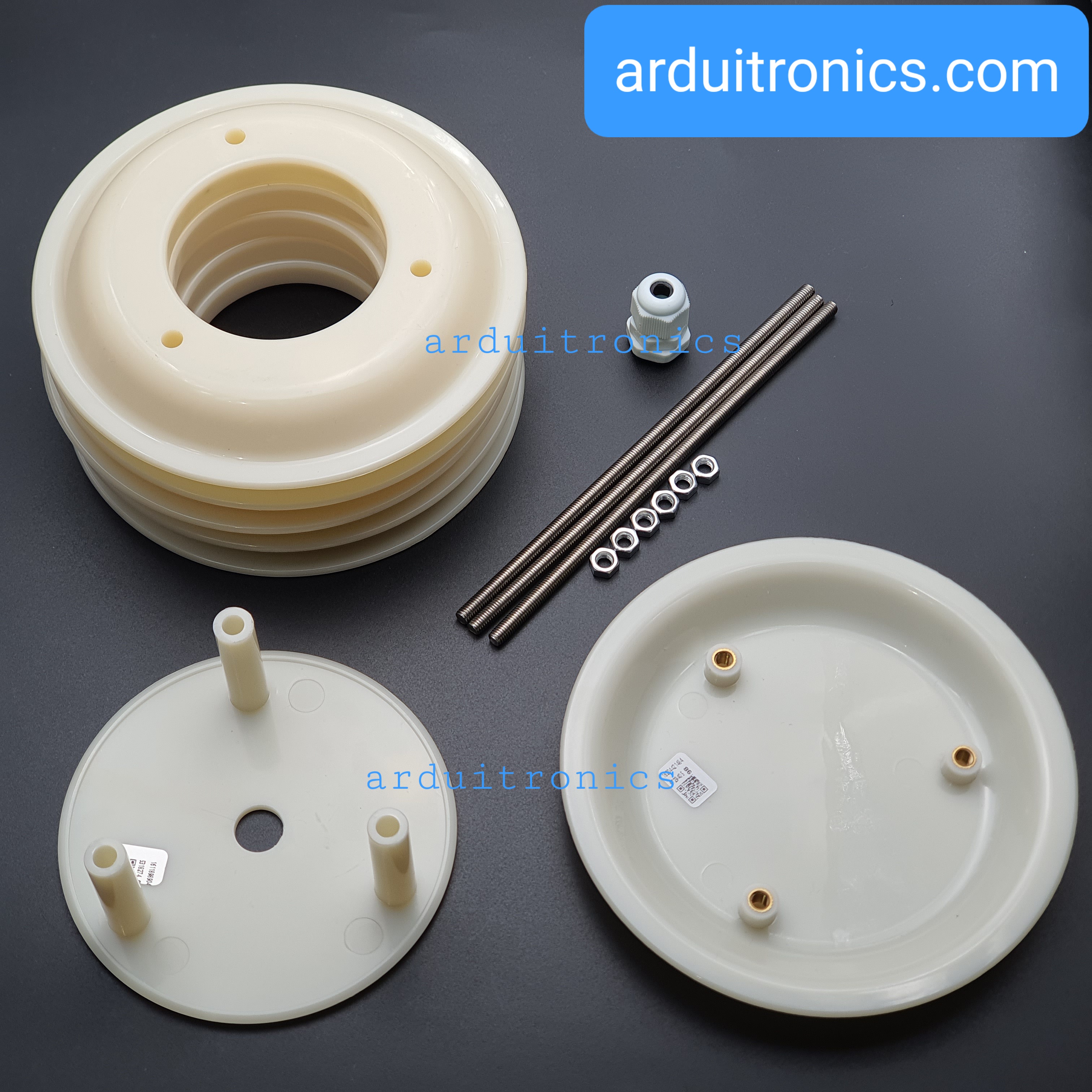 Weather Station Shutter โครงเปล่าไม่มีเซ็นเซอร์ (แผ่นเกร็ดระบายลม 6 แผ่น)