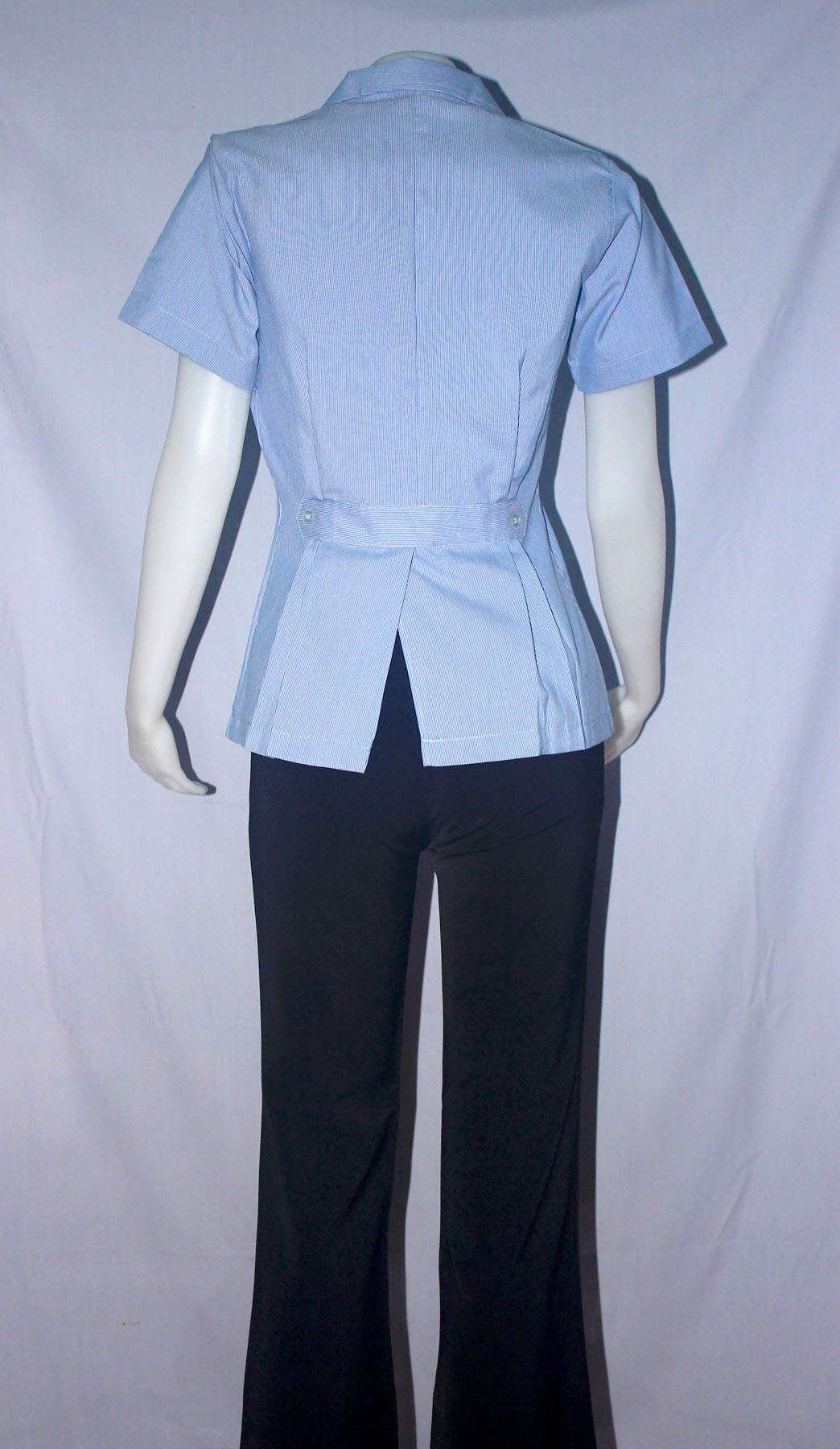 เสื้อกราวน์ฟ้าขาว ปักกระทรวงสาธารณสุข ผู้หญิง