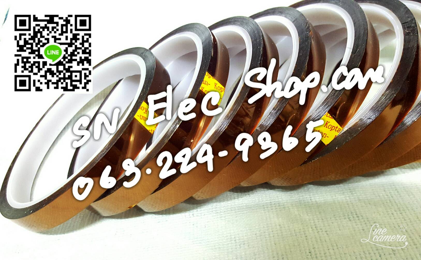 เทปกันความร้อน High temperture Tape 250-300℃ ของแท้ กันความร้อนได้จริง 100%