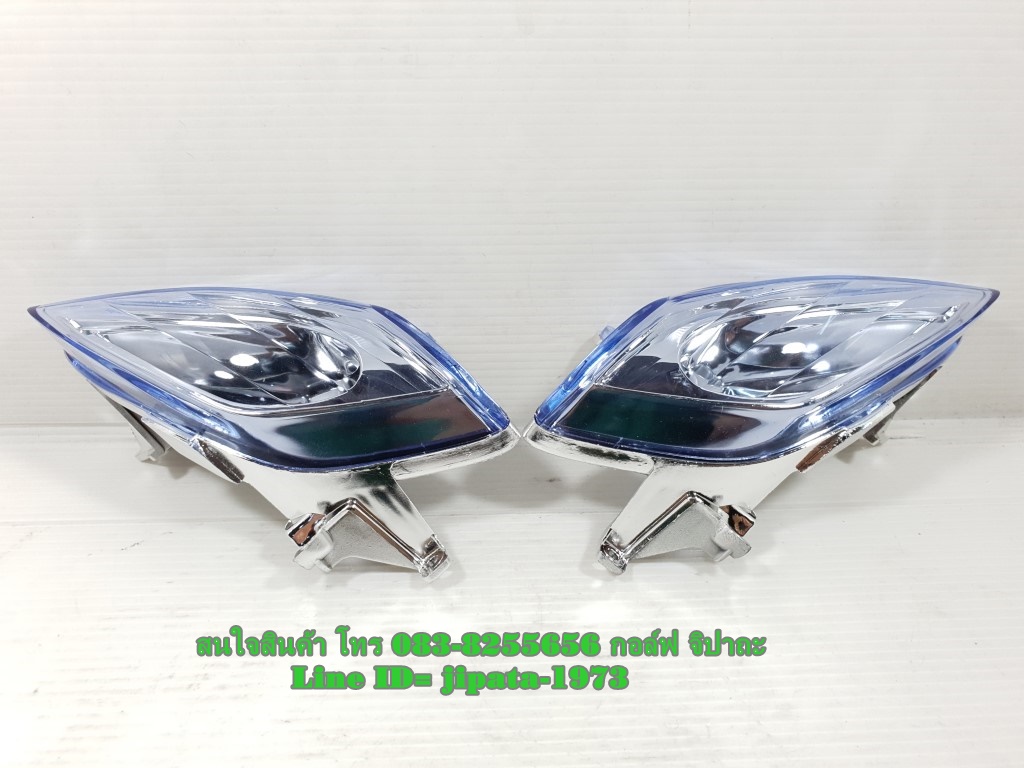 (Wave 125 R) ชุดไฟเลี้ยวหน้า Honda Wave 125 R (โคมสีฟ้า) แท้ (ขายเป็นคู่)