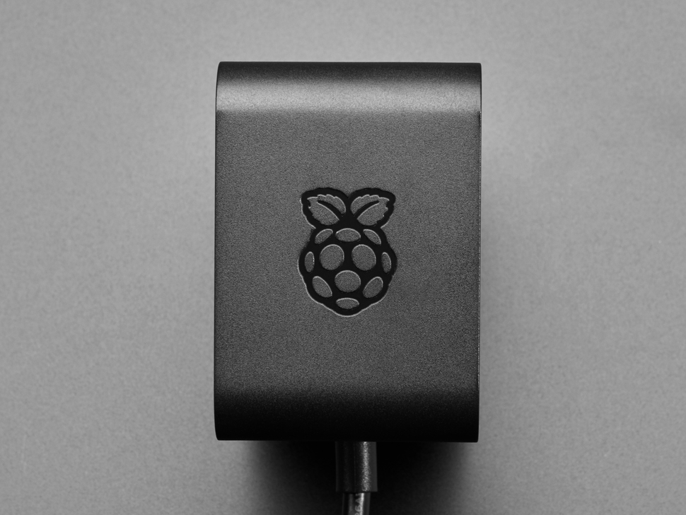 Official Power Supply, USB-C, 5.1V, 5A, Black (US Plug) - Raspberry Pi 5 / 4B