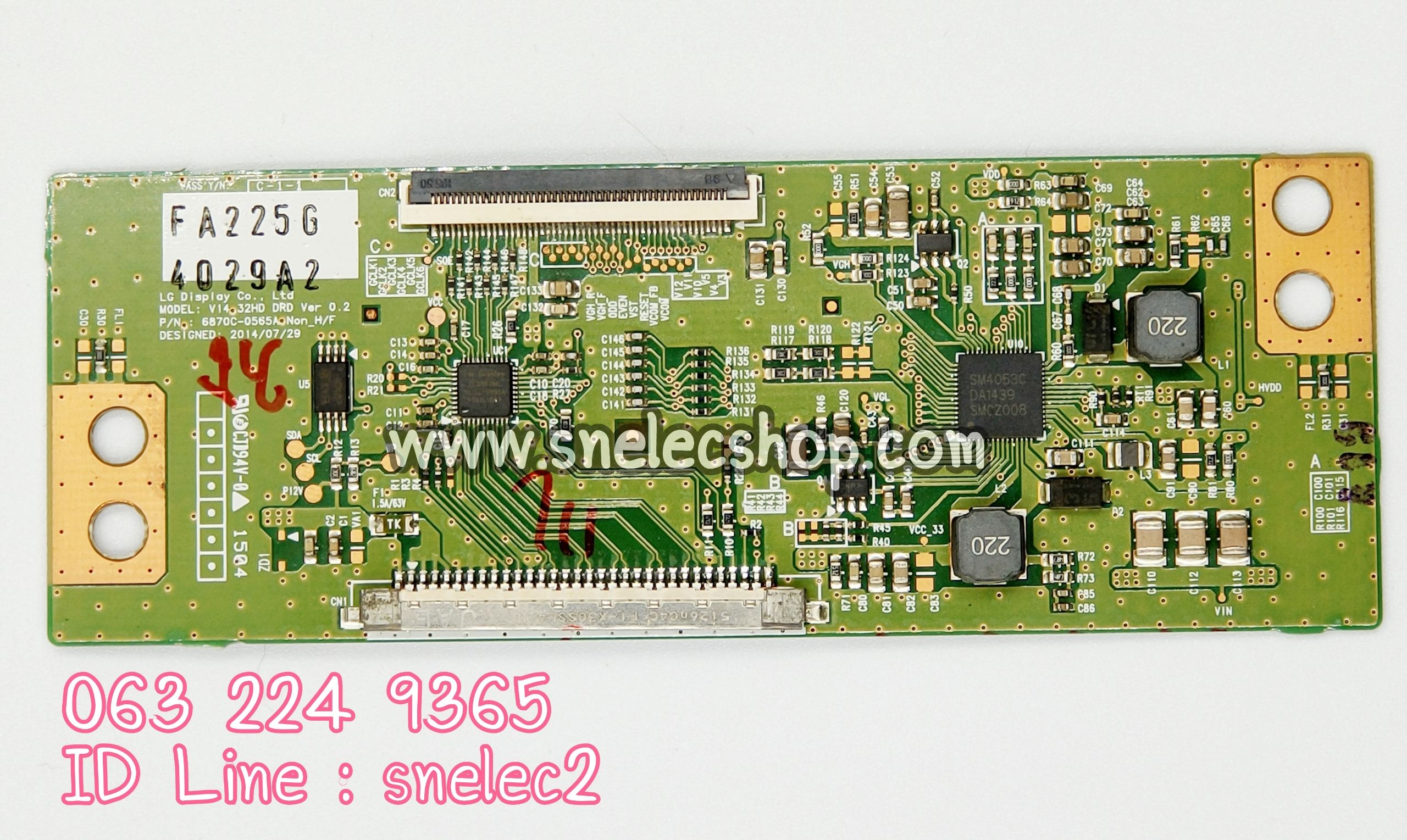 ทีคอน TV LG รุ่น 32LF550D-TA พาร์ท P/N : 6870C-0565A