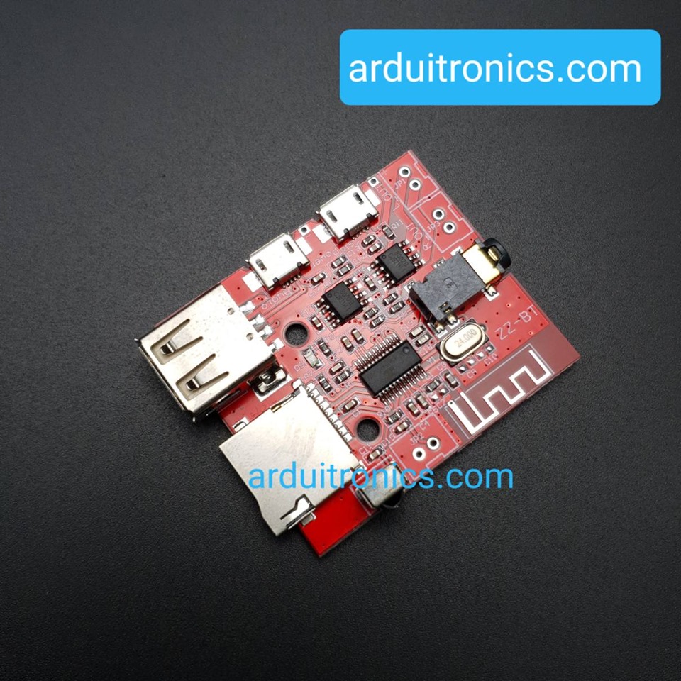 Bluetooth 4.1 MP3 Decoder Module with TF Card Socket + Free IR Remote Controller