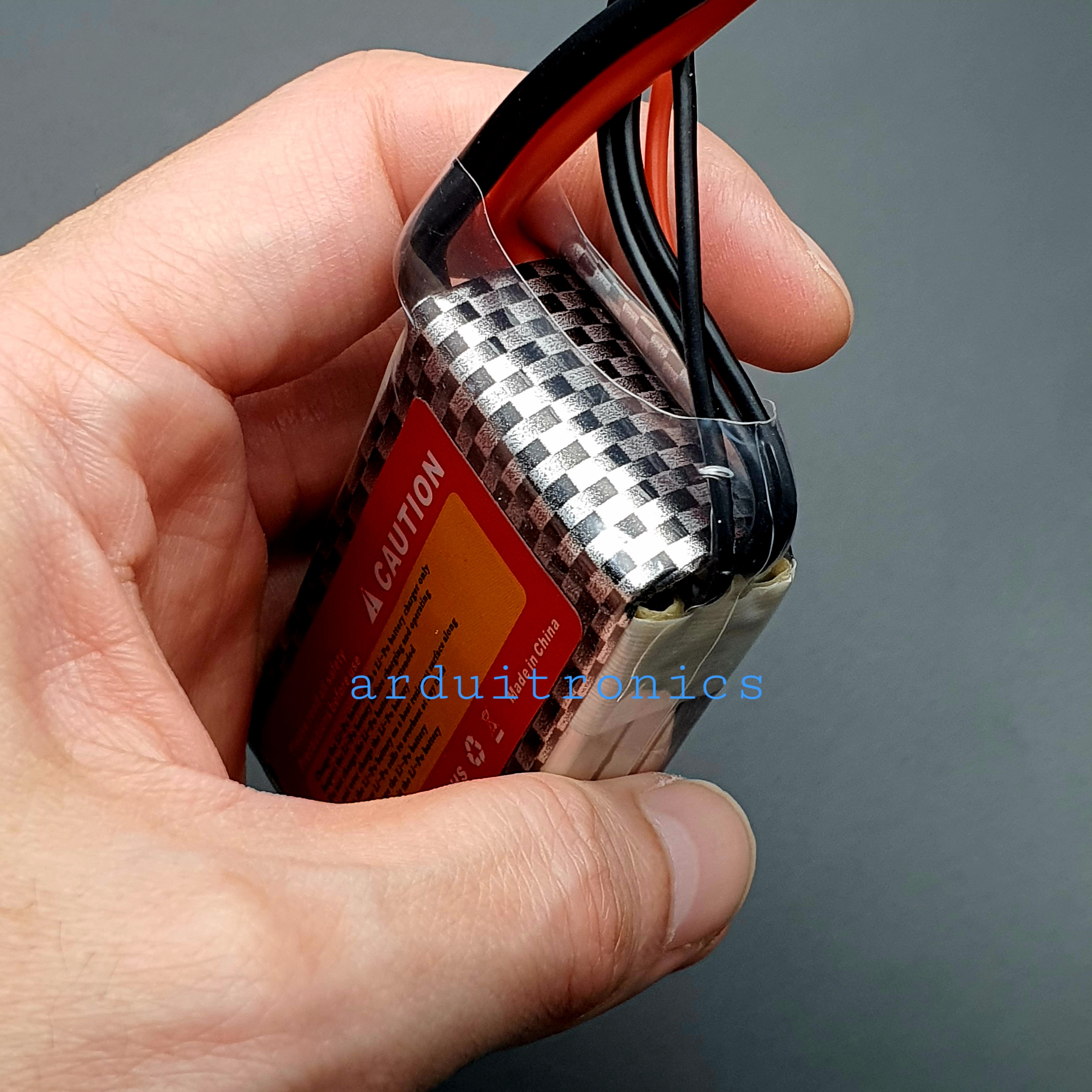 Rechargeable Lithium Battery 1100mAh 3S 11.1V 25C (หัวสายไฟแบบ T-Plug)