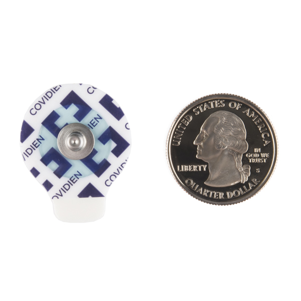 Disposable Surface EMG/ECG/EKG Electrode - 24mm (10 pack) (คุณภาพสูง นำเข้าจาก Sparkfun, USA)