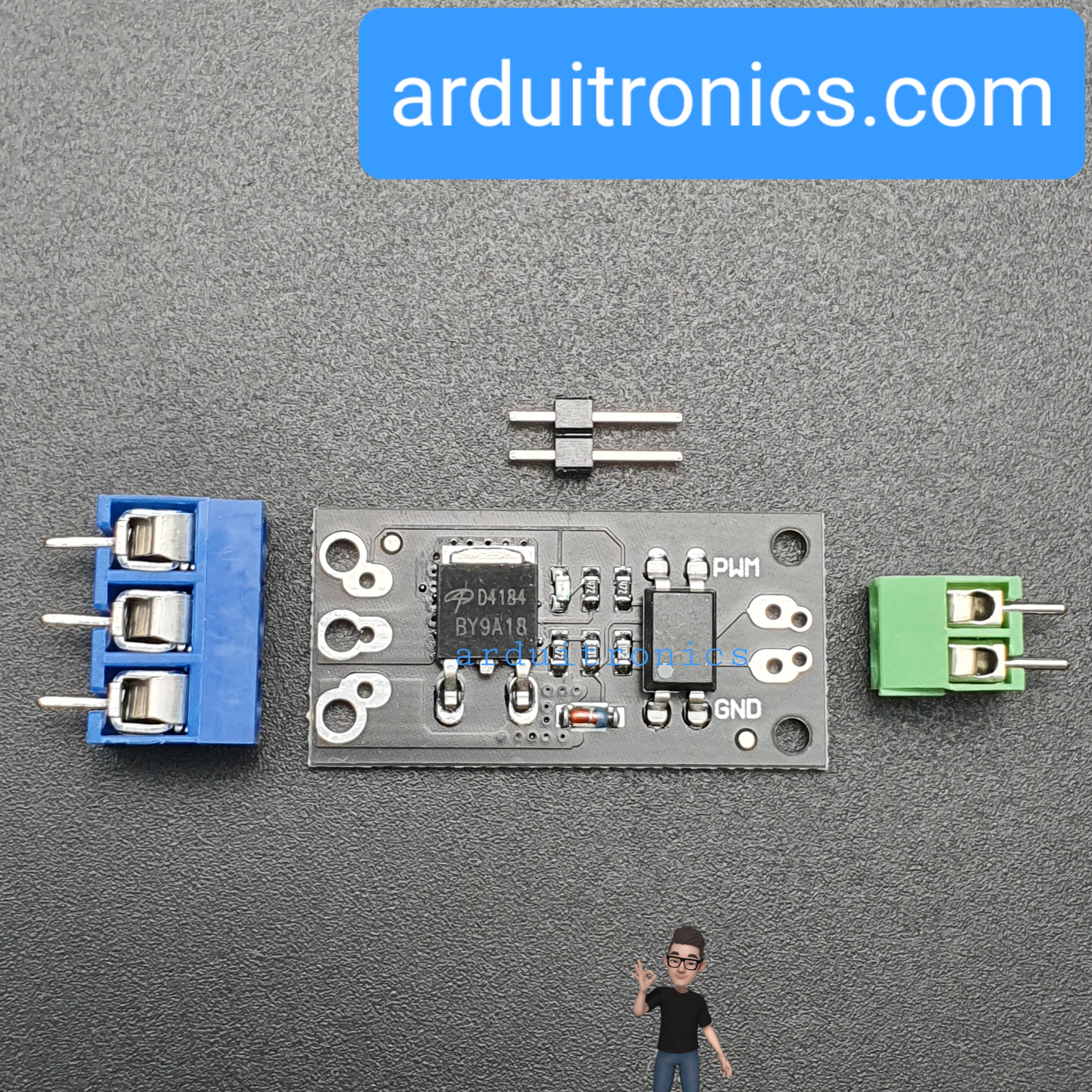 โมดูล MOSFET D4184 แบบแยกกราวน์ Isolation MOSFET D4184 ขับโหลด 40V 50A