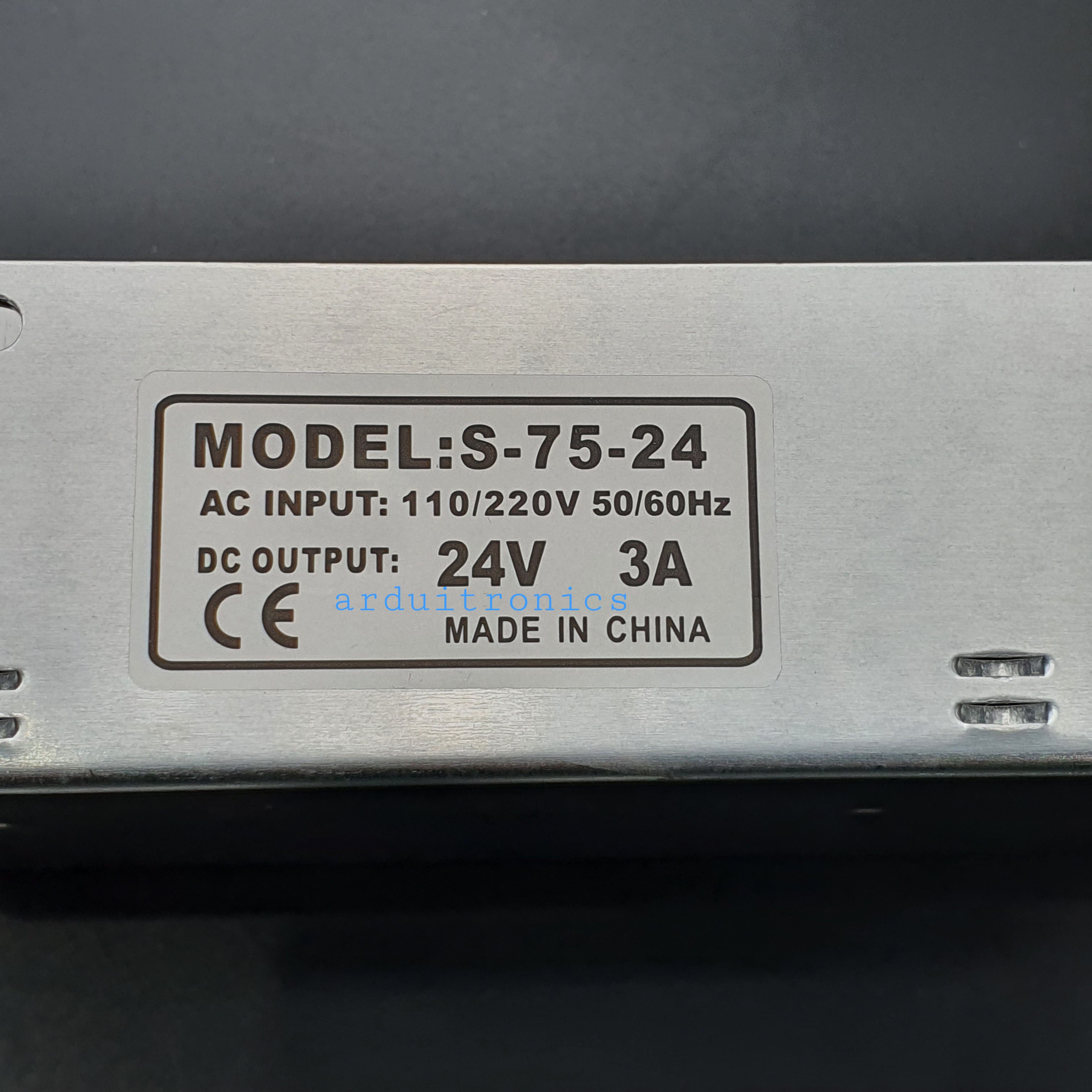 Switching Power Supply 24V 3A 75W (160 x 97 x 41mm)