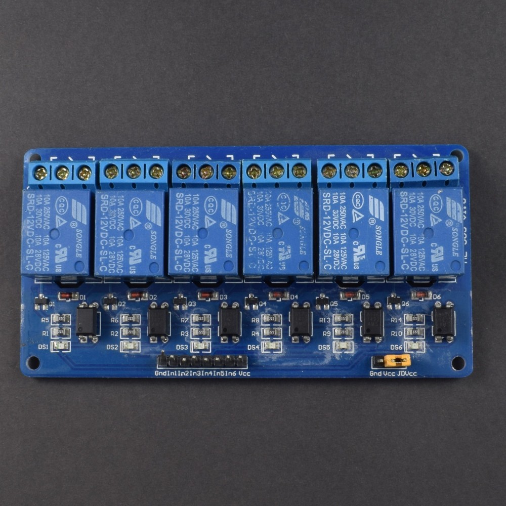 6 Channel Relay Module (12V)