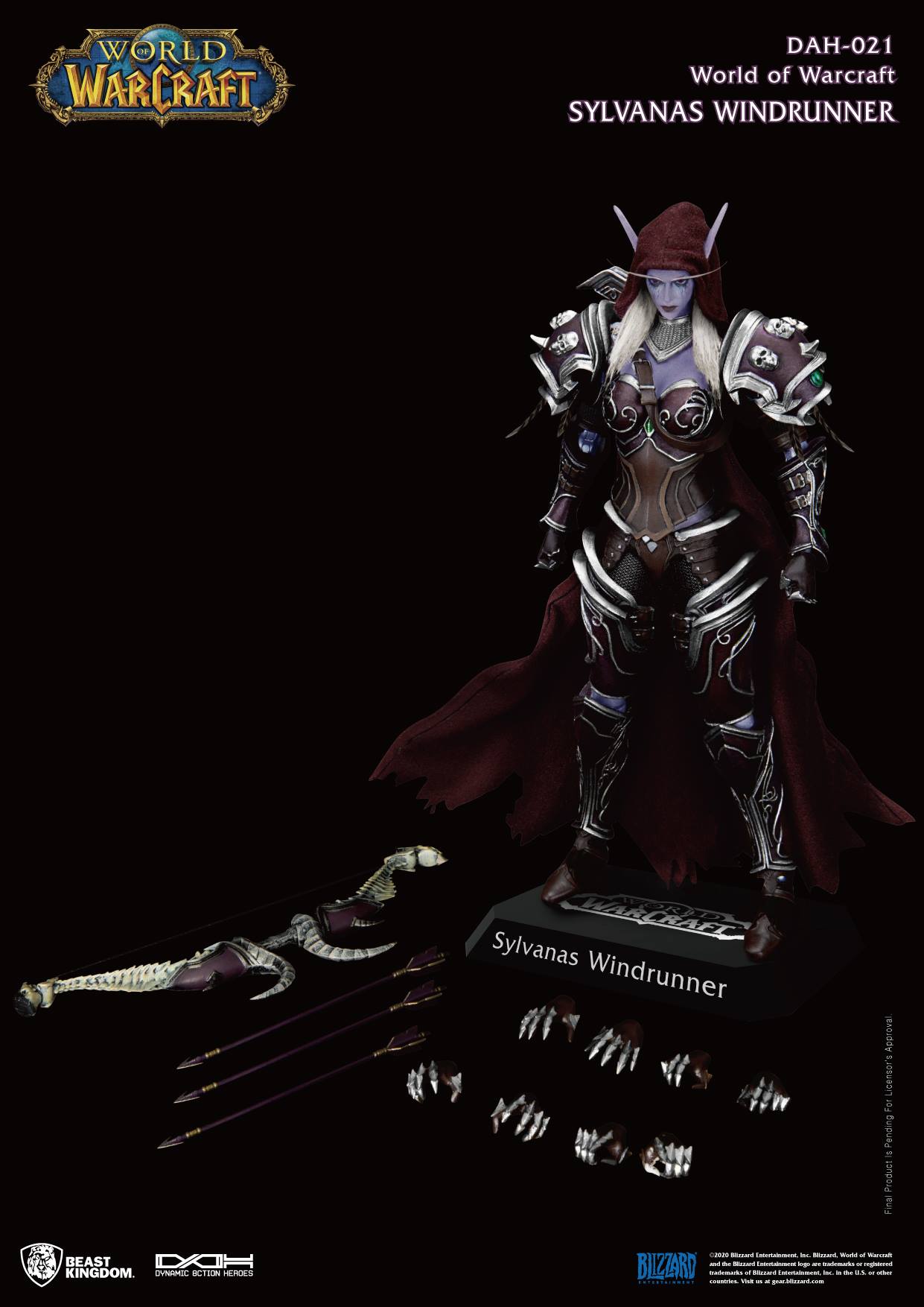 "Pre-Oder" Beast Kingdom : Sylvanas, Windrunner: World of Warcraft Battle for Azeroth