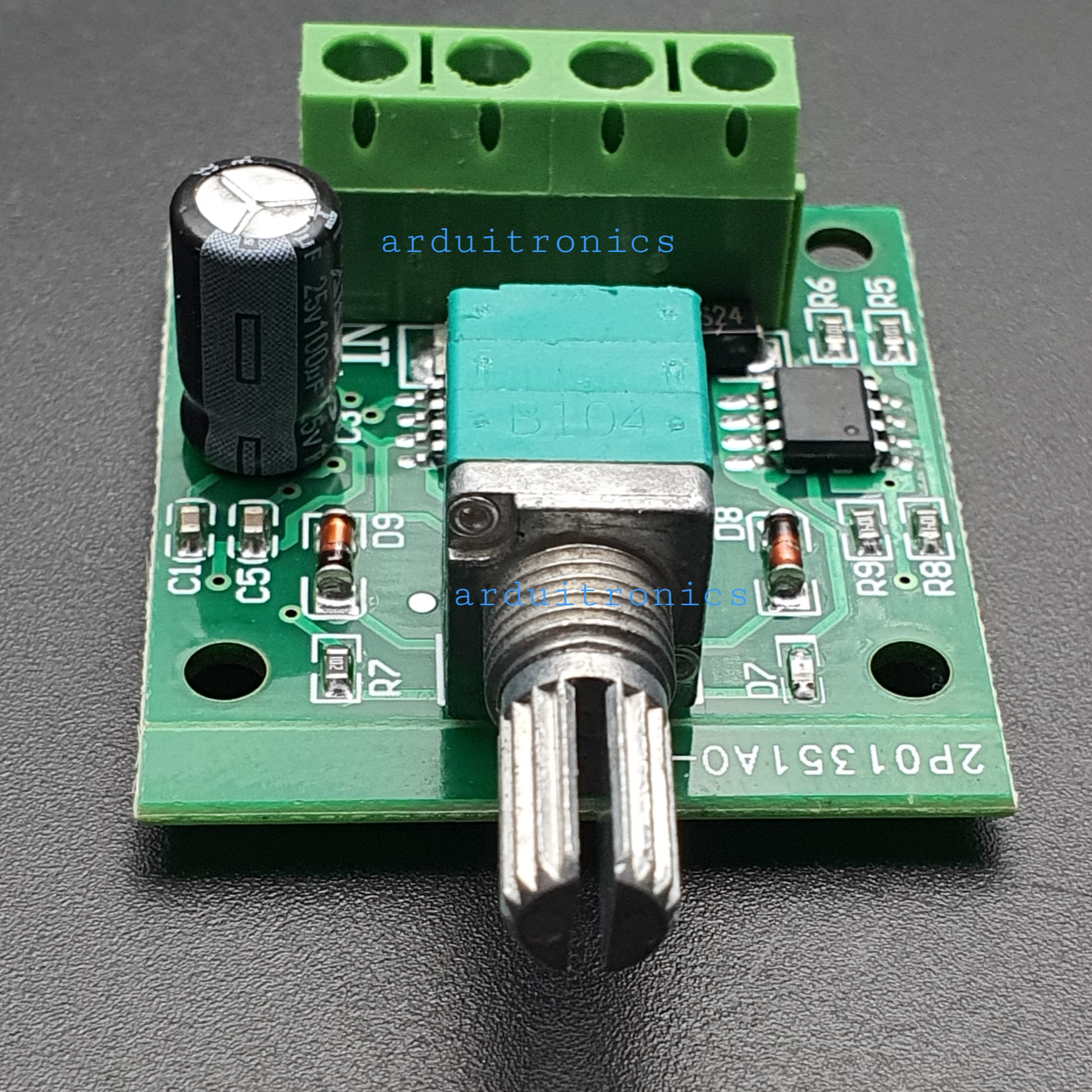 โมดูลขับมอเตอร์ ควบคุมความเร็ว DC Motor Speed Controller PWM 1803BK 1.8-12V กระแสสูงสุด 2A