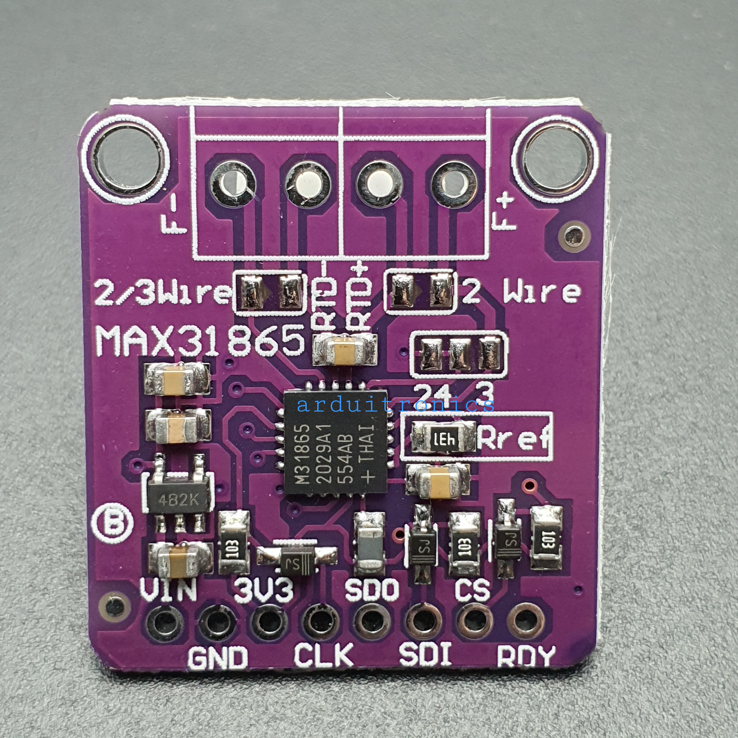MAX31865 PT100/PT1000 RTD-to-Digital Converter Board Temperature Thermocouple Sensor Amplifier Module 3.3V/5V