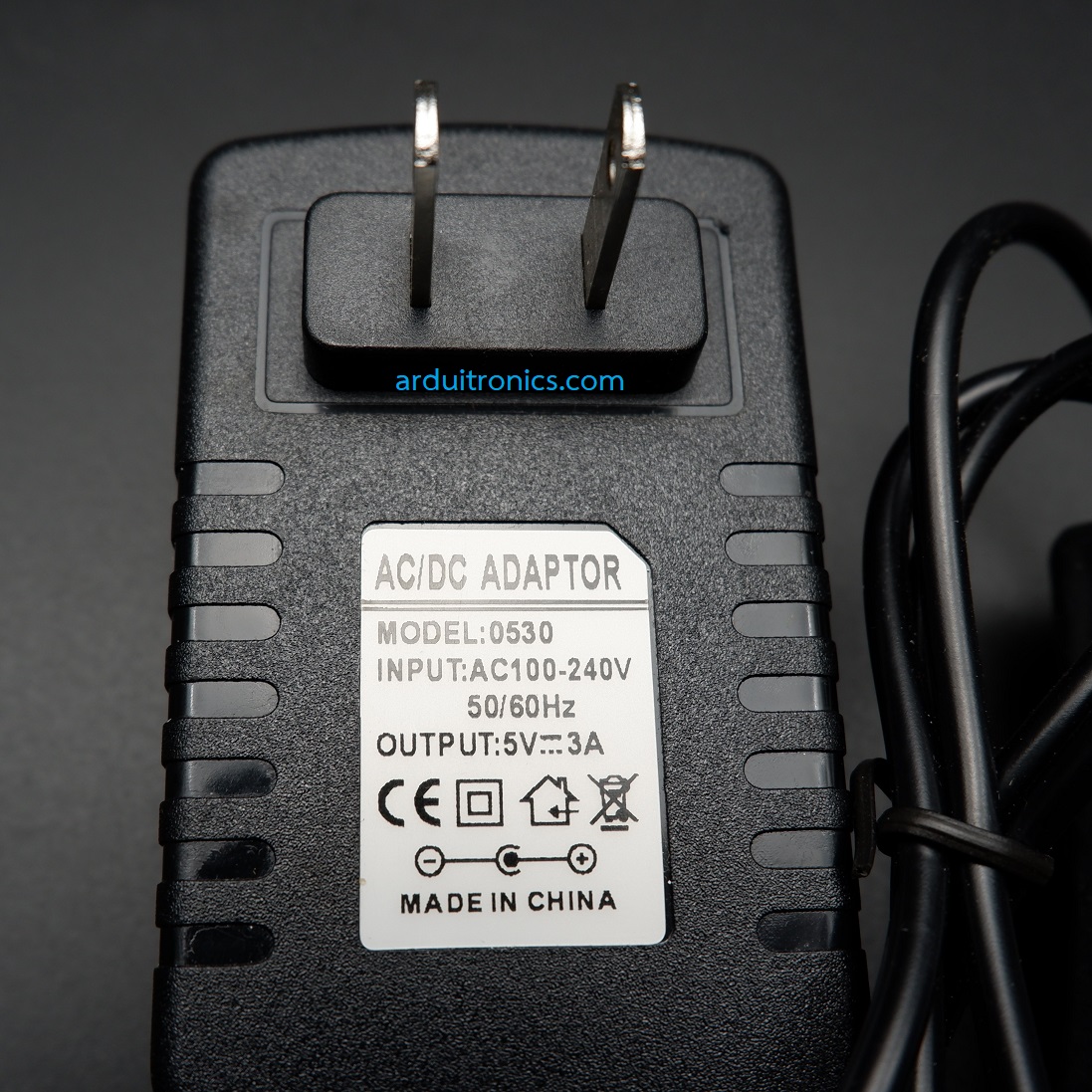 micro USB Power Supply Adapter 5V 3A (ปลั๊กหัวแบน)