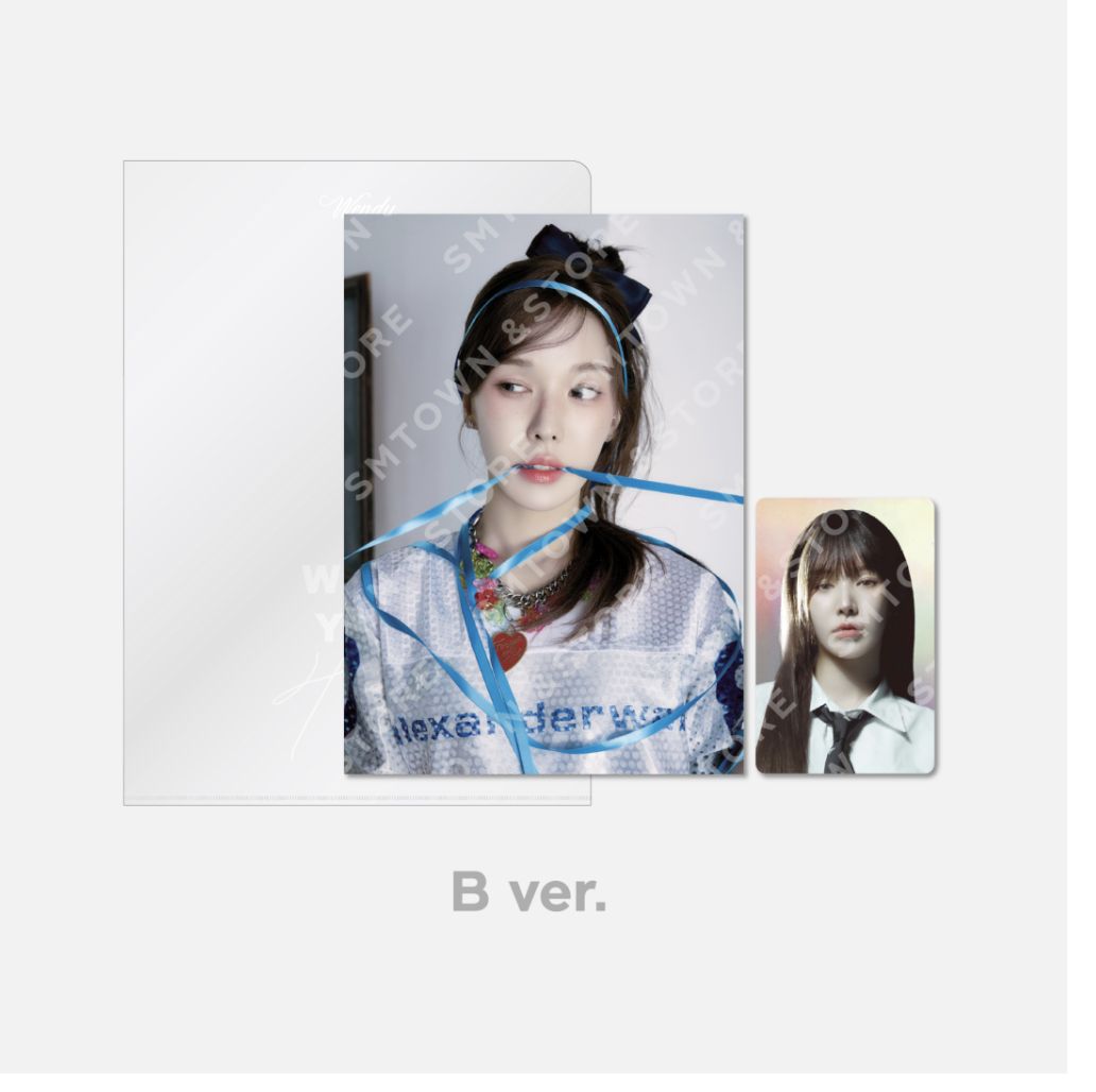 Red Velvet - WENDY - Wish You Hell MD - แบบ Hologram Photocard set แบบ B ver