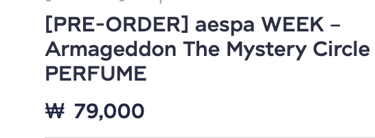 aespa - aespa WEEK – Armageddon : The Mystery Circle MD -Perfume