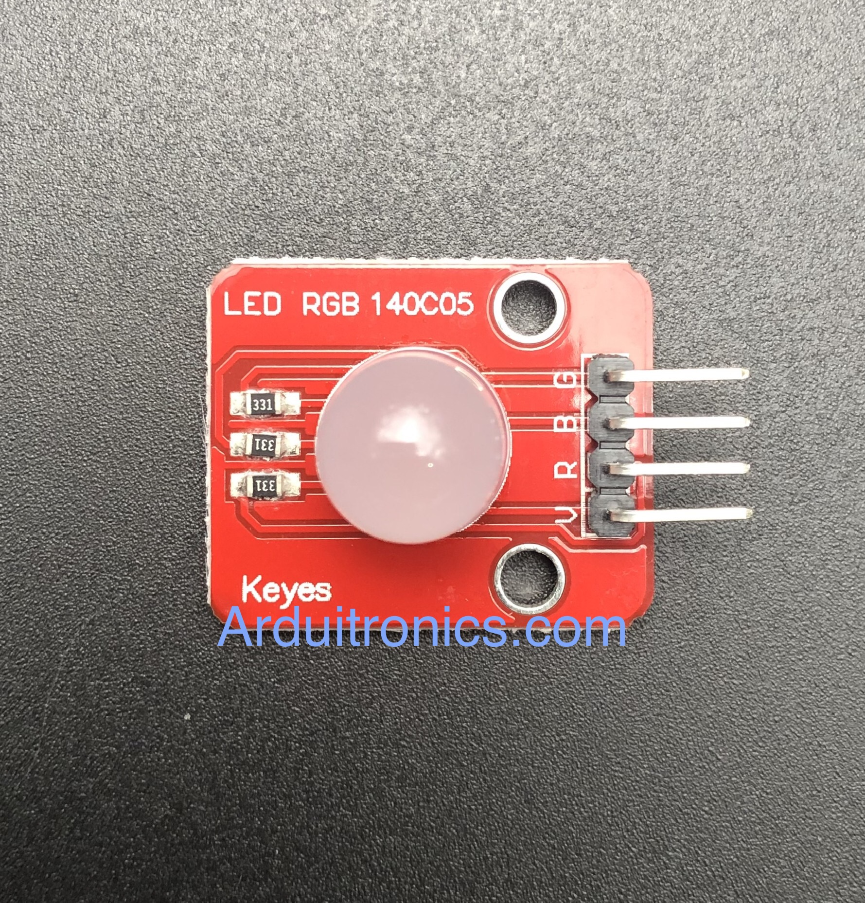 RGB LED 10mm Module PCB แดง
