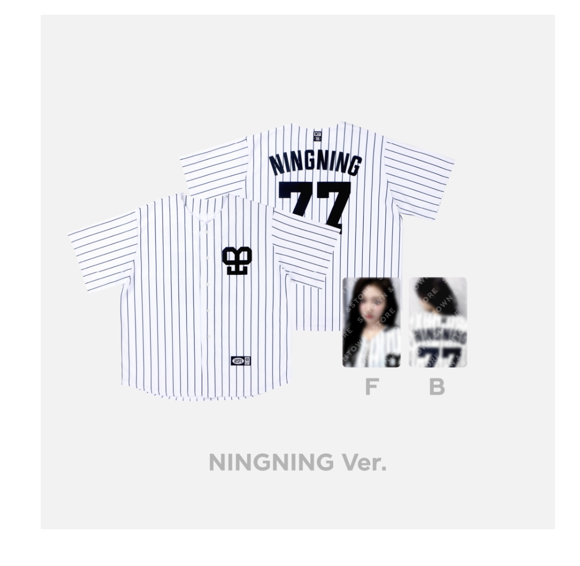 aespa -aespa Digital Single - 'Better Things' MD Collection] - ของสะสม BASEBALL UNIFORM แบบ ningning - ส่งเครืองบิน