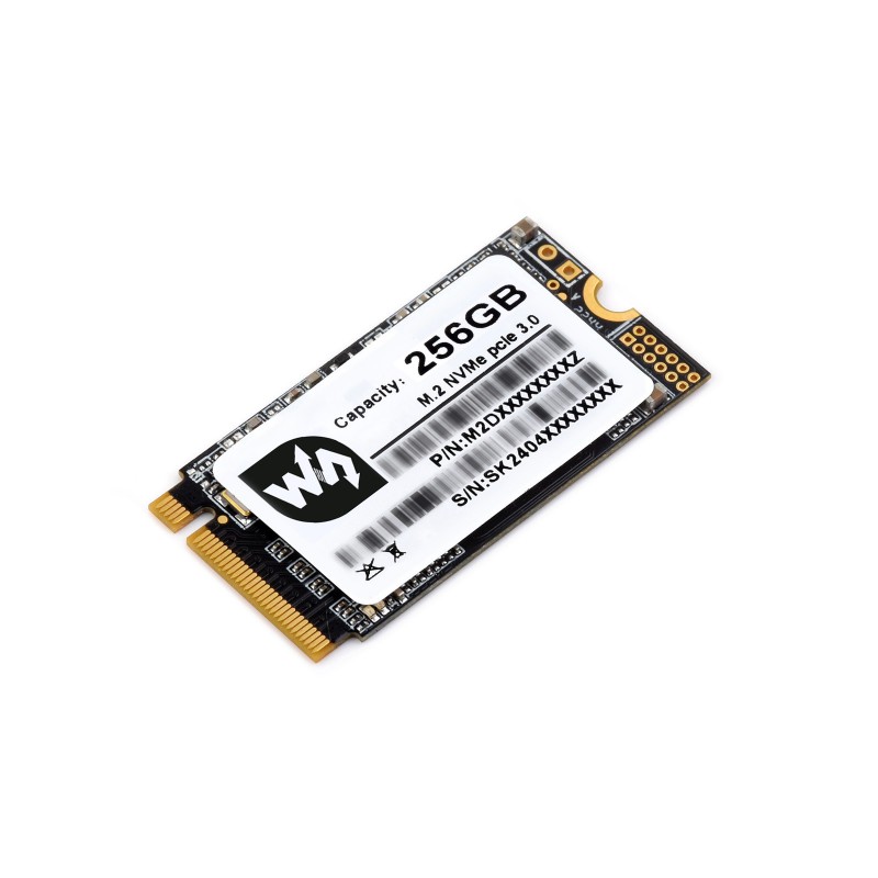 SK M2 NVME 2242 256GB High-speed Solid State Drive, High-quality 3D TLC Flash Memory, High-speed Reading/Writing (แท้จาก WaveShare)