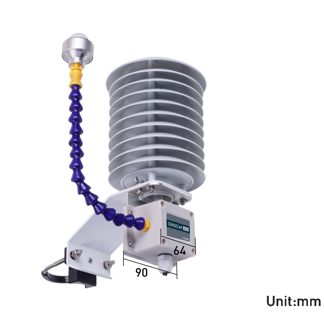 SenseCAP ORCH S4 4-In-1 Weather Sensors (A1B), Air Temperature/Humidity/Atmospheric Pressure/Light - with waterproof aviation connector (ของแท้จาก Seeedstudio)