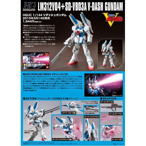 HGUC 1/144 LM312V04 + SD-VB03A V-Dash Gundam