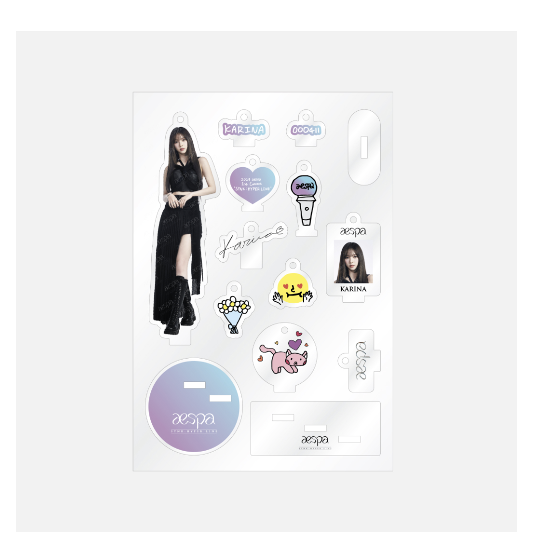 aespa - aespa 1st Concert 'SYNK : HYPER LINE' 2nd MD Line up - Acrylic Stand Keyring - Karina