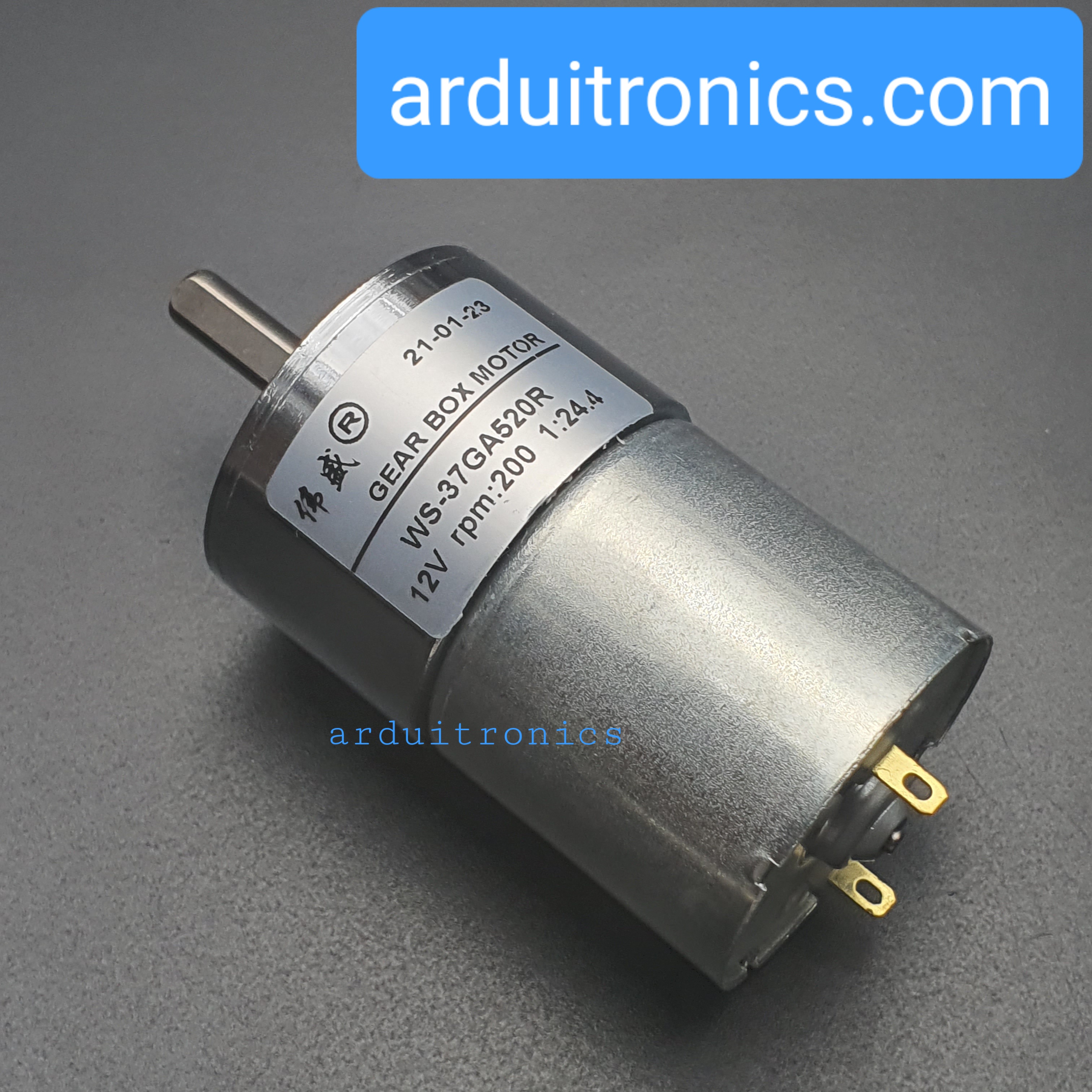 DC Motor Model 37GA520 DC12V WS-37GA520R 200RPM