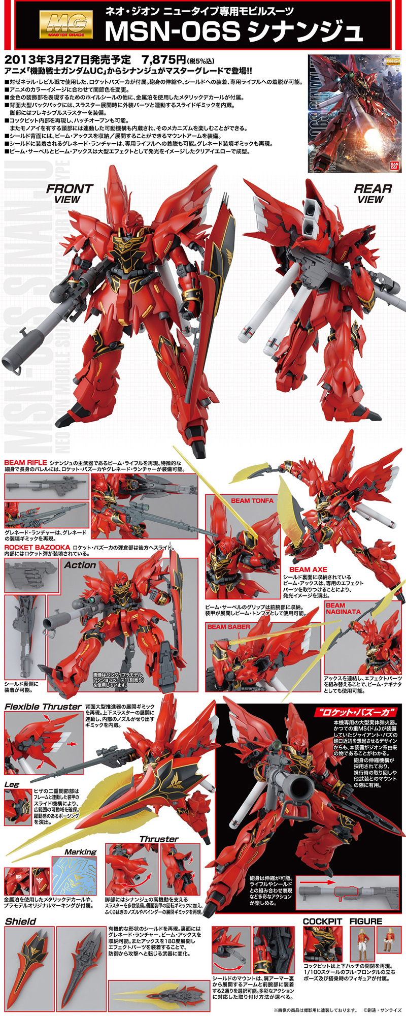 MG 1/100 MSN-06S Sinanju