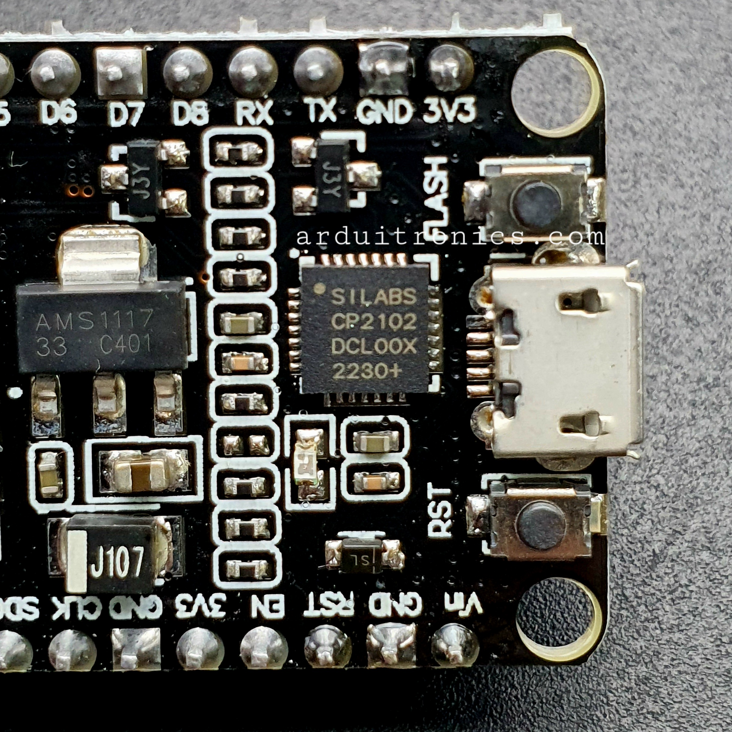 NodeMCU V2 (ESP-12E) ใช้ชิป USB รุ่น CP2102 แบบที่ 3
