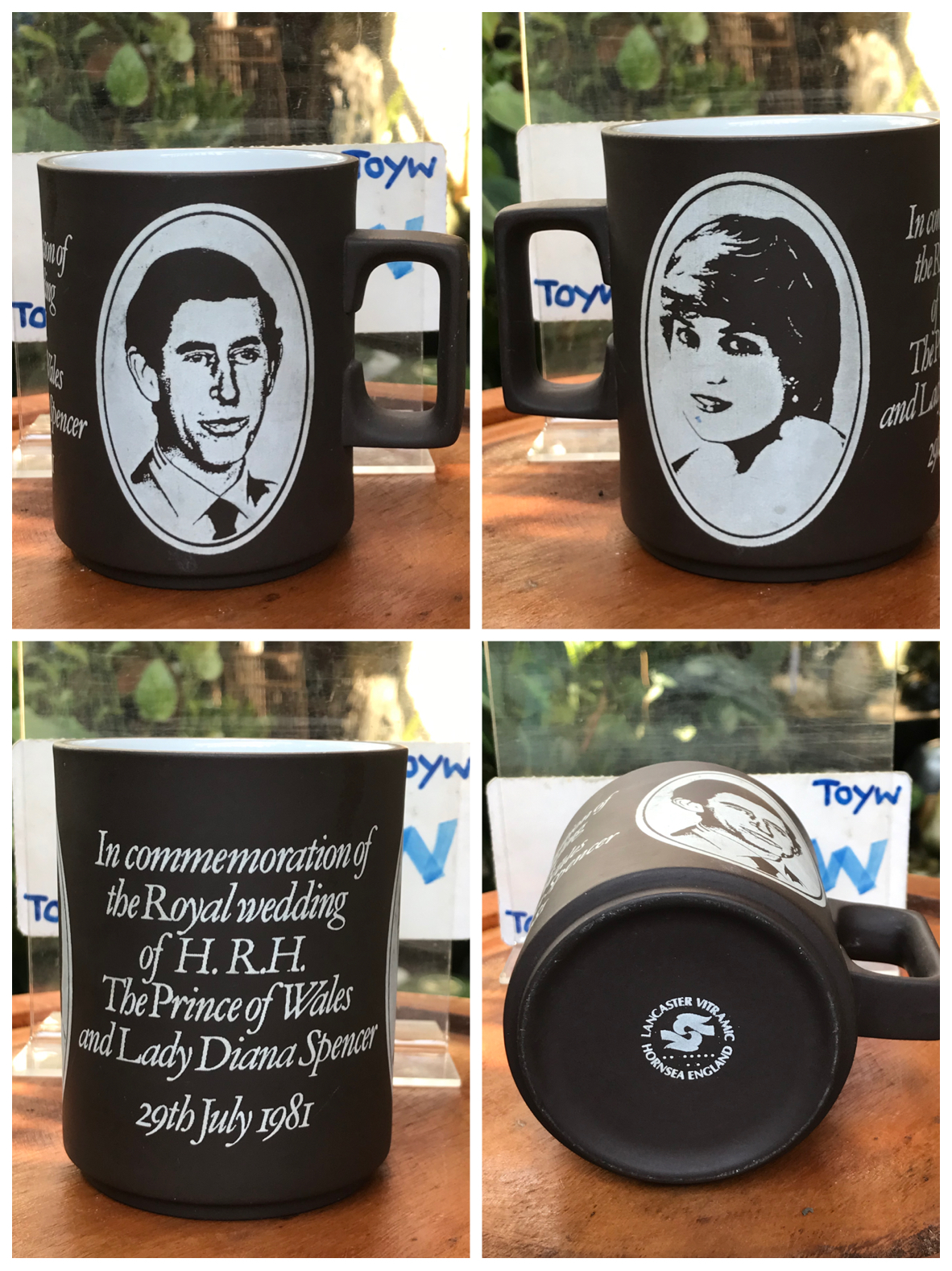 ส่งต่องานสะสม Ceramic Mug แก้วมัคเซรามิค แก้วที่ระลึกงานอภิเษกสมรส In commemoration of the Royay wedding of H.R.H. The Prince of Wales and Lady Diana Spencer 29 July 1981