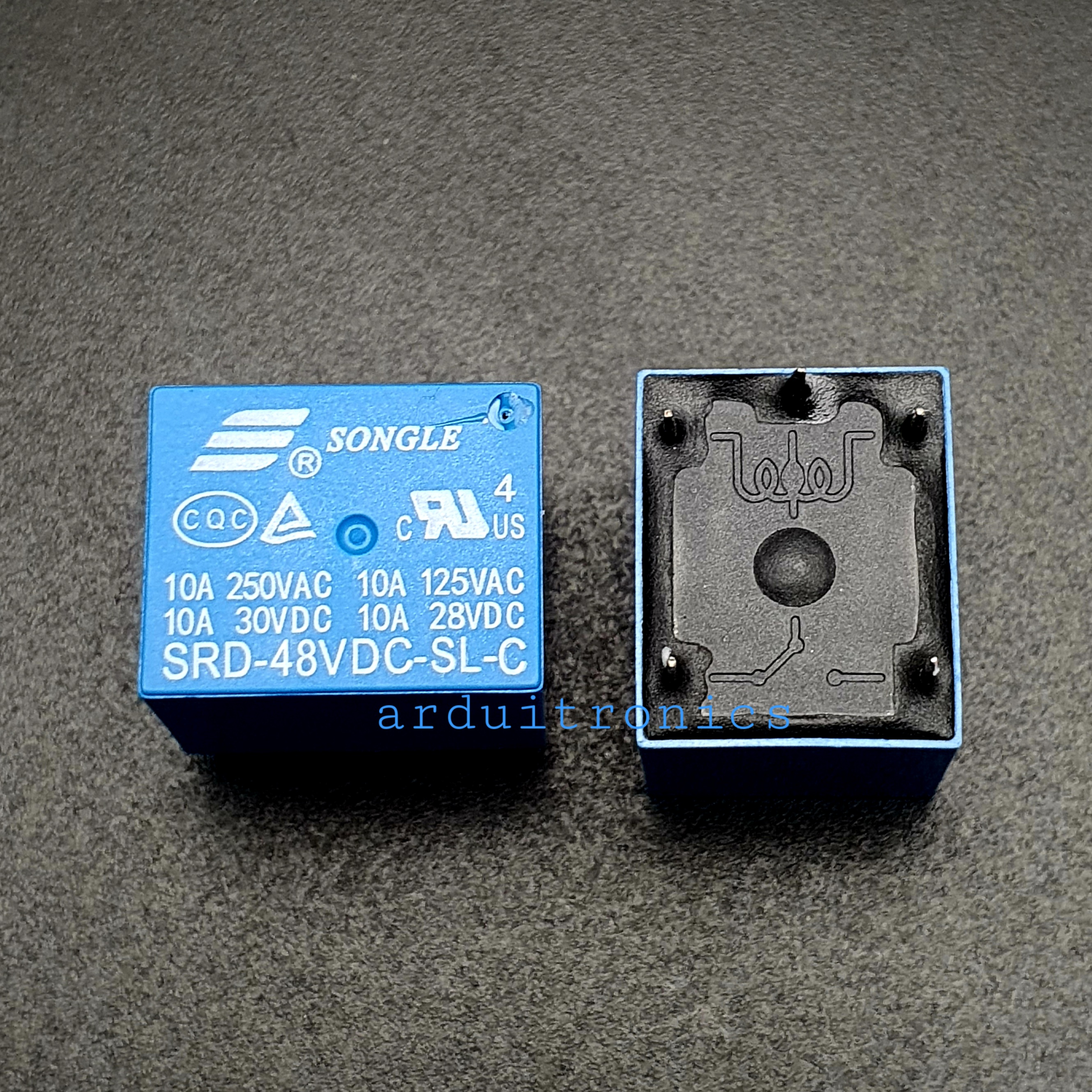 หัวรีเลย์ Relay 48V 10A รีเลย์ 48V 10A แบบ 5 ขา (ยี่ห้อ Songle)