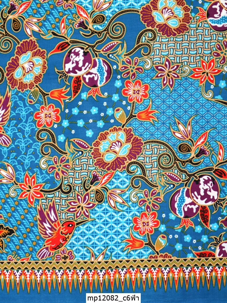 [D-MP12082] ผ้าถุงแม่พลอย 1.8เมตร เย็บพร้อมนุ่ง คอตต้อน 100%