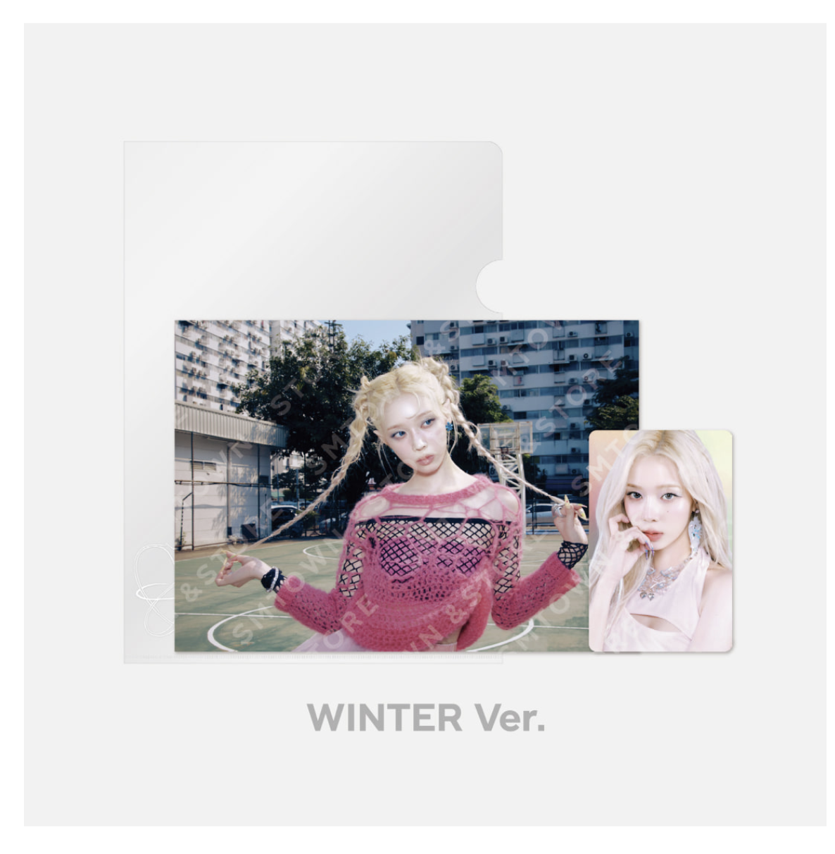 aespa - aespa WEEK – Armageddon : The Mystery Circle MD - Postcard + Hologram Photocard set แบบ winter