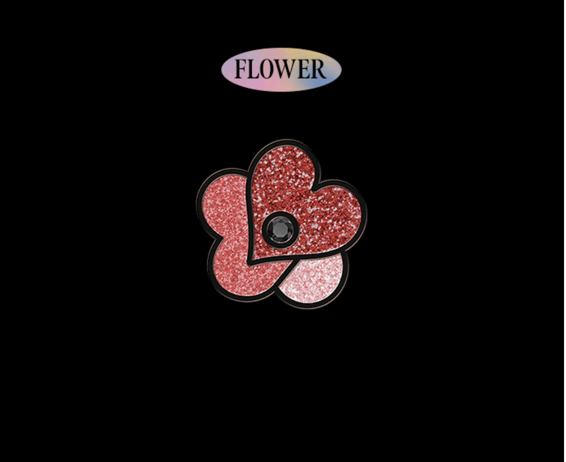 BLACKPINK -JISOO FIRST SINGLE ALBUM [ME] -ของสะสม JISOO PIN BADGE - แบบ Flower