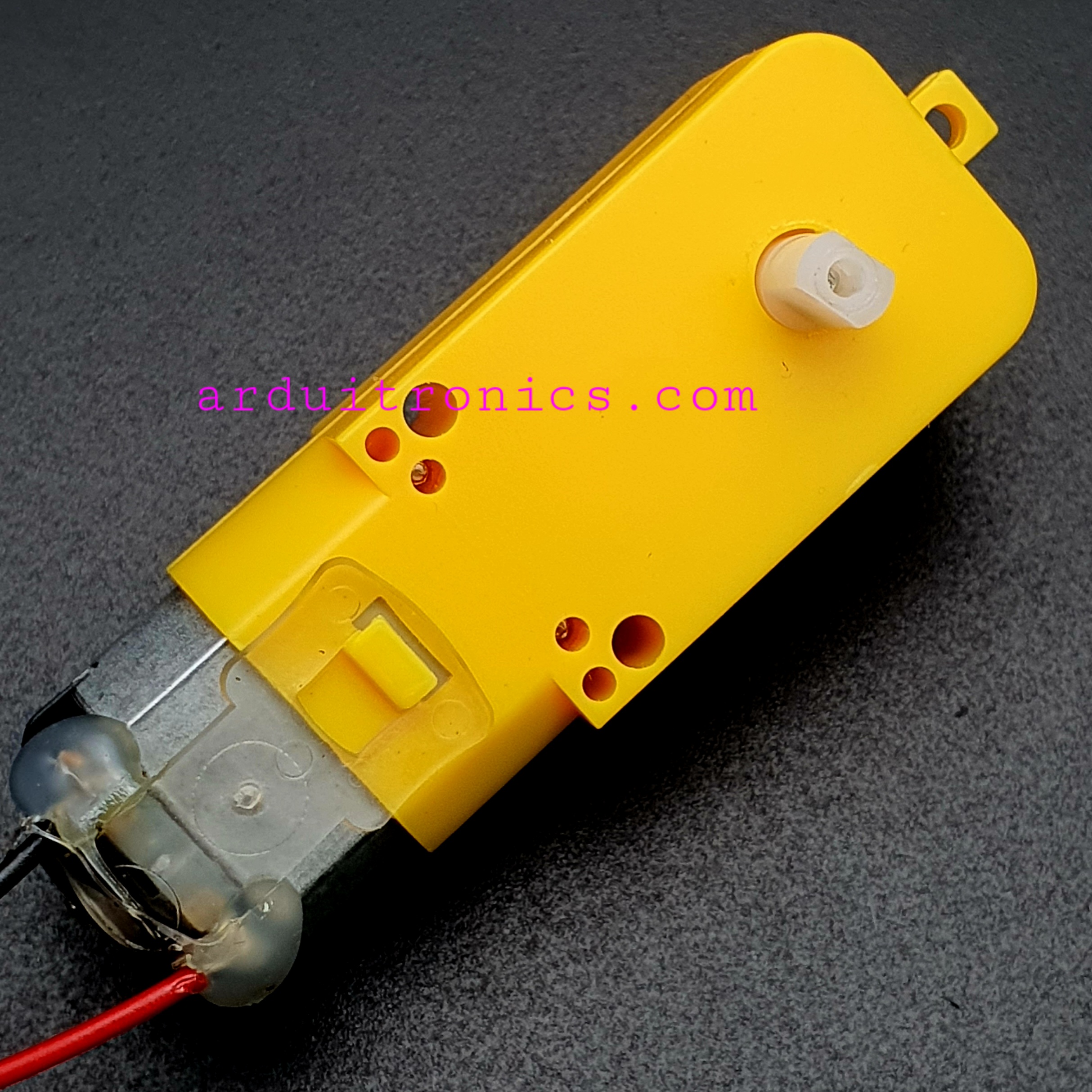 Gear Motor มอเตอร์แกนคู่ (อัตราทด 1:120) พร้อมสายไฟ