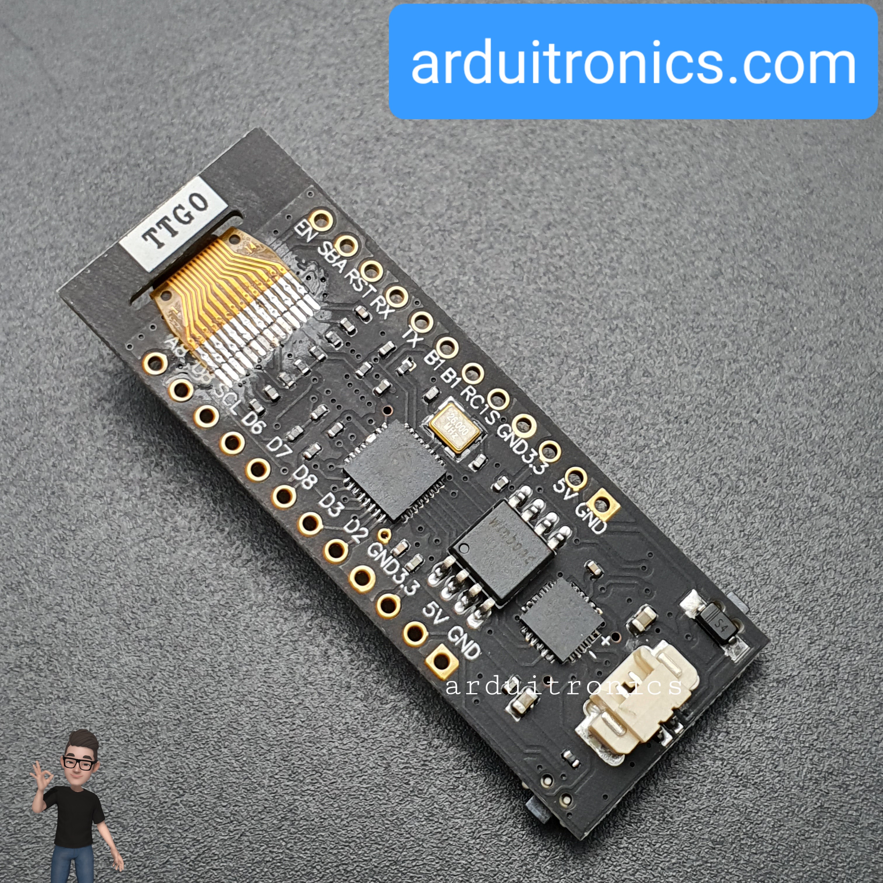 โมดูล TTGO ESP8266 OLED NodeMCU พร้อมจอ OLED ขนาด 0.91 นิ้ว