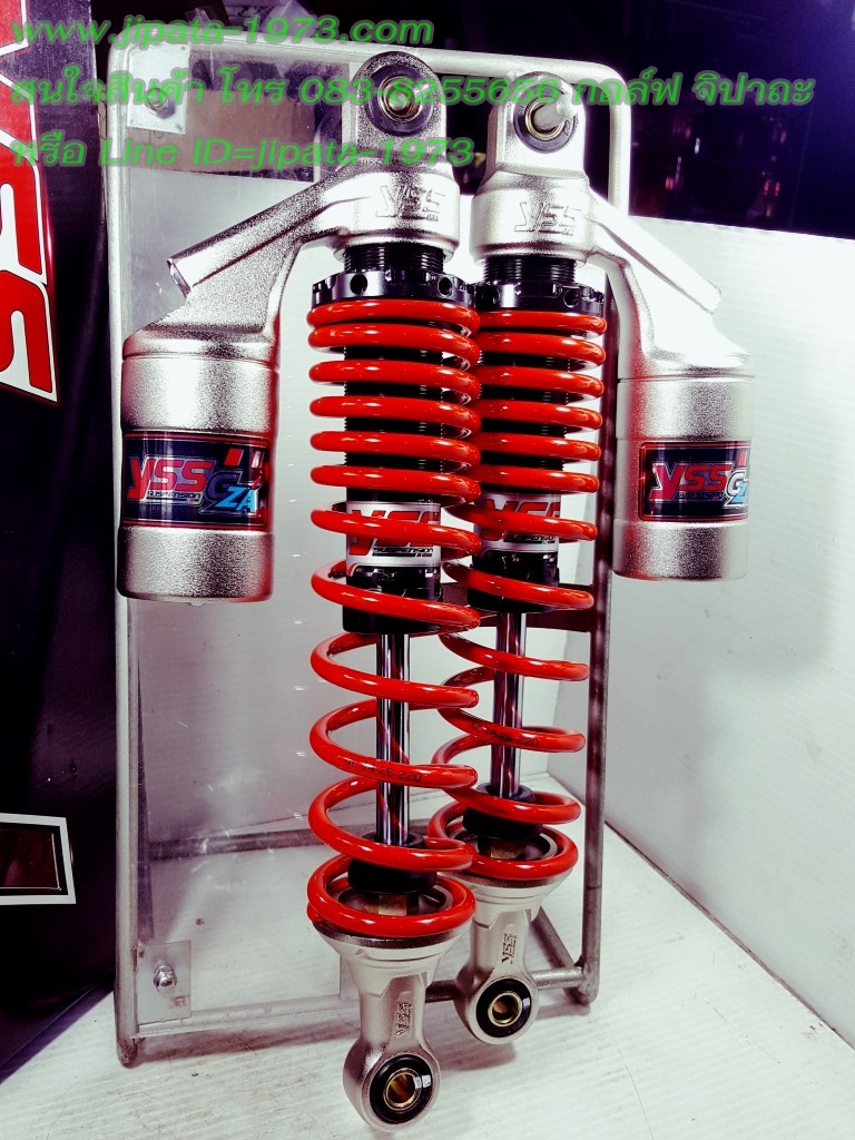 (Wave 125 i) โช้คอัพหลังคู่ YSS รุ่น G-ZA สำหรับ Honda Wave 125 i และ Wave 125 S สี ดำ-แดง