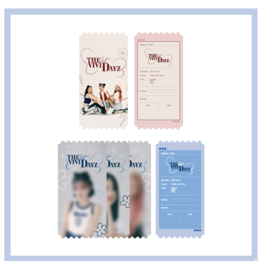 VIVIZ - 2022 VIVIZ FANMEETING [THE 1st VIVID DAYZ] OFFICIAL MD - ORIGINAL TICKET SET - ส่งเรือ