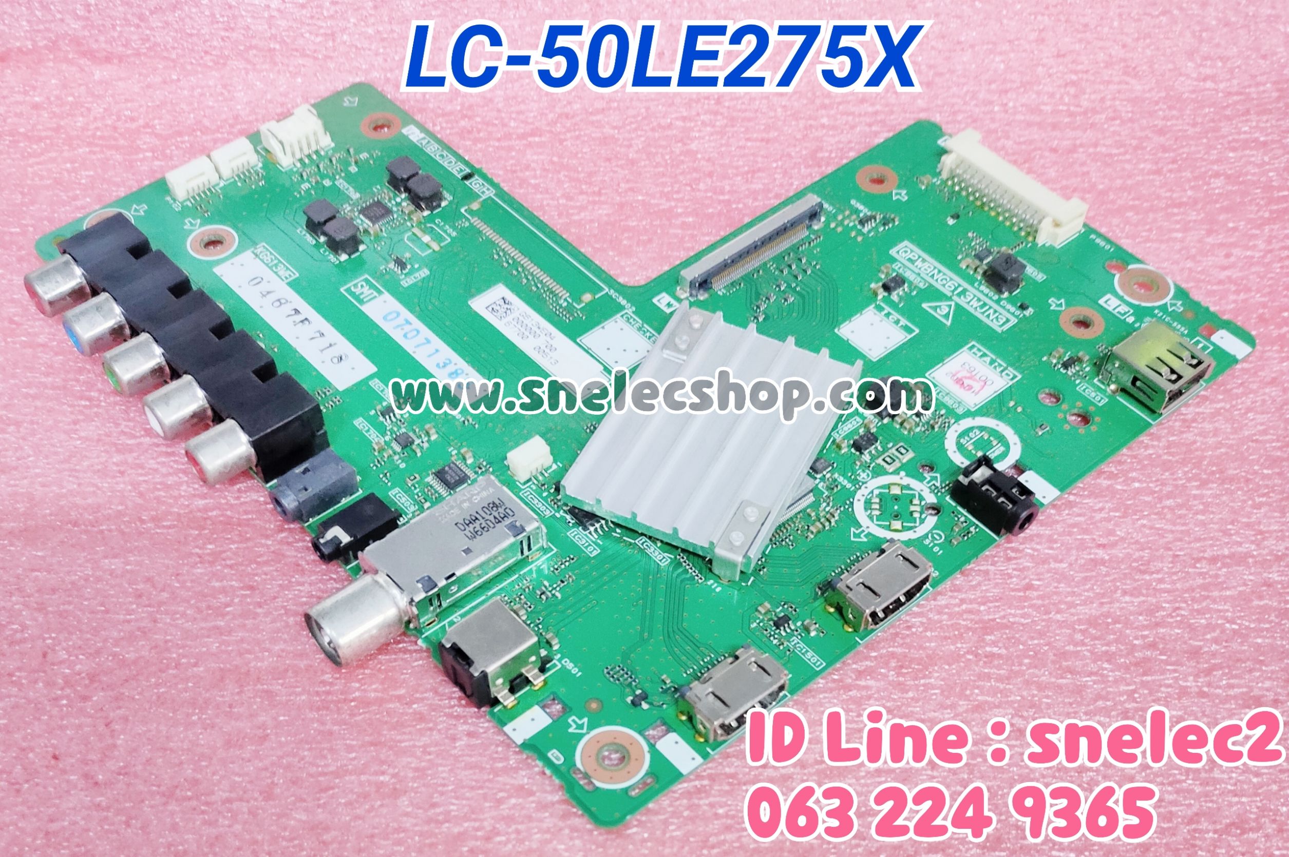 เมนบอร์ด ชาร์ป LC-50LE275X มือสอง สภาพดีมาก เทสแล้วพร้อมใช้งานคะ