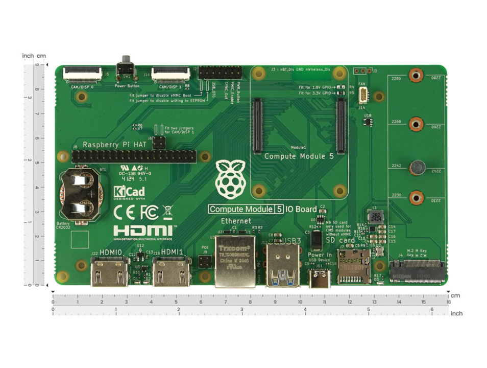 Raspberry Pi Compute Module 5 IO Board (แท้ 100%)