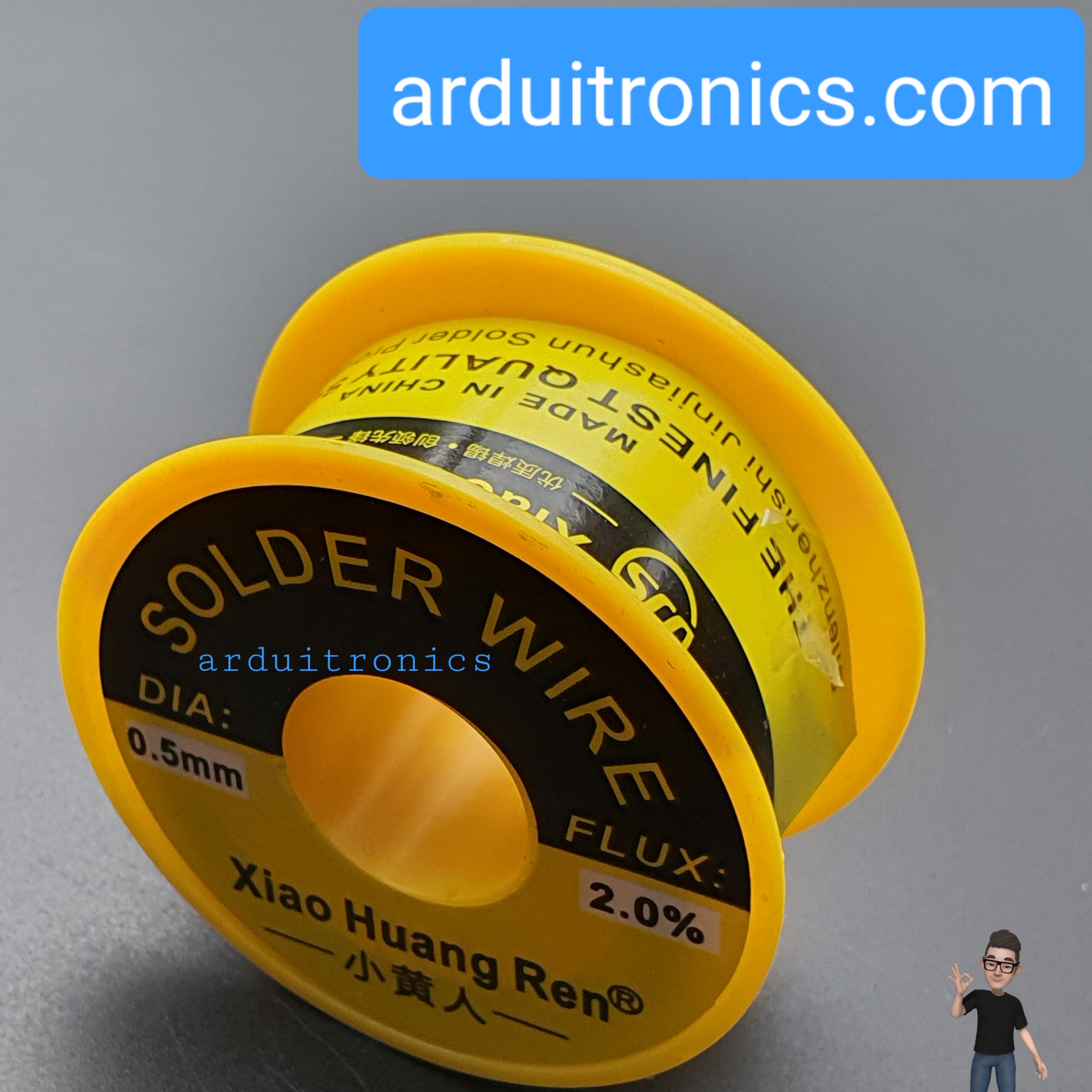 ตะกั่วบัดกรี Solder Wire (50g Flux 2% เส้นผ่านศูนย์กลาง 0.6mm)