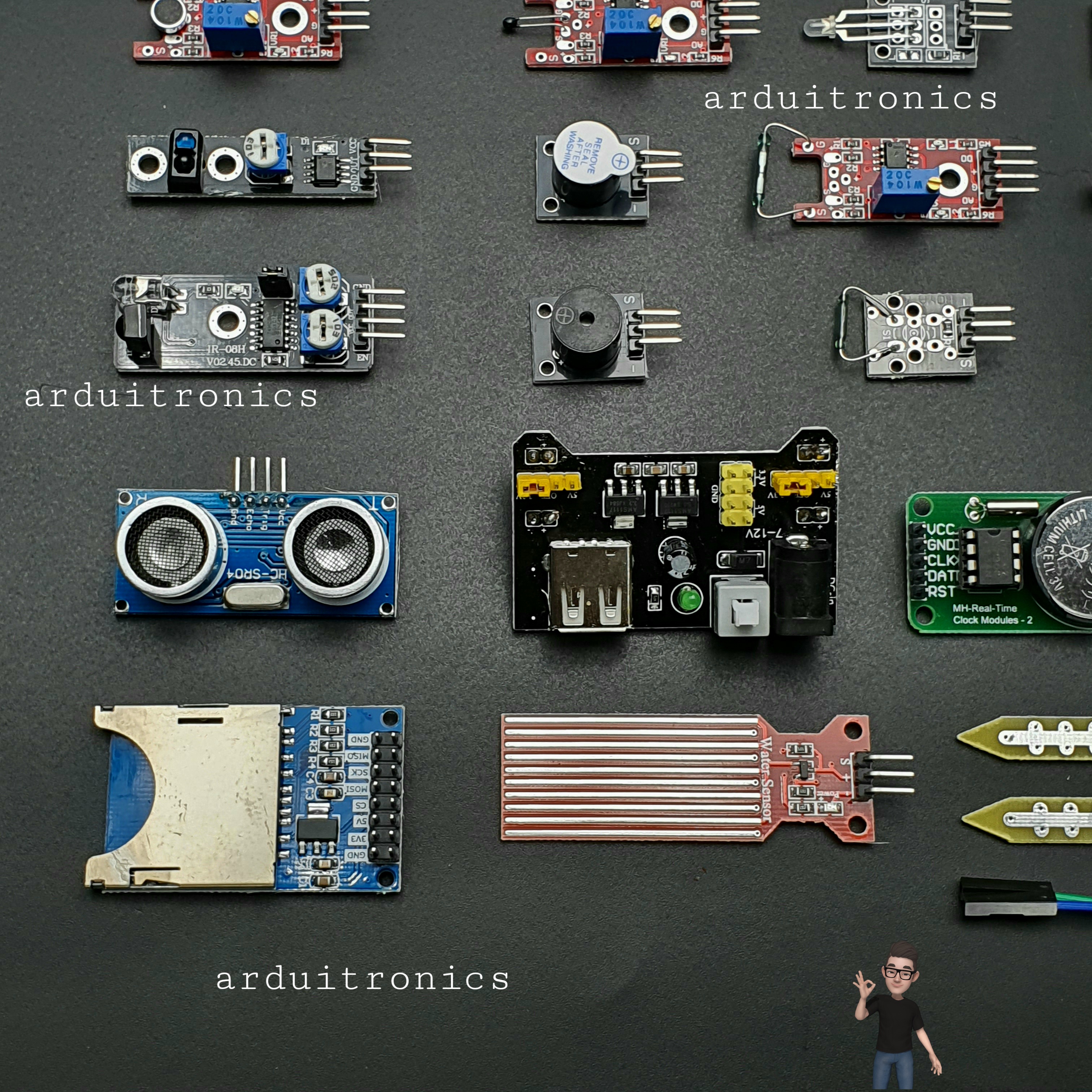 45 in 1 Sensor Module Kit for Arduino พร้อมกล่องพลาสติก