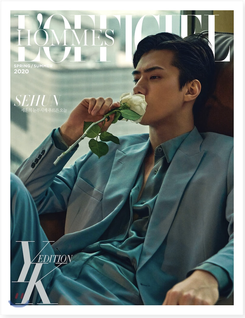 นิตยสารL`OFFICIEL HOMMES YK EDITION แบบ A ปก Sehun
