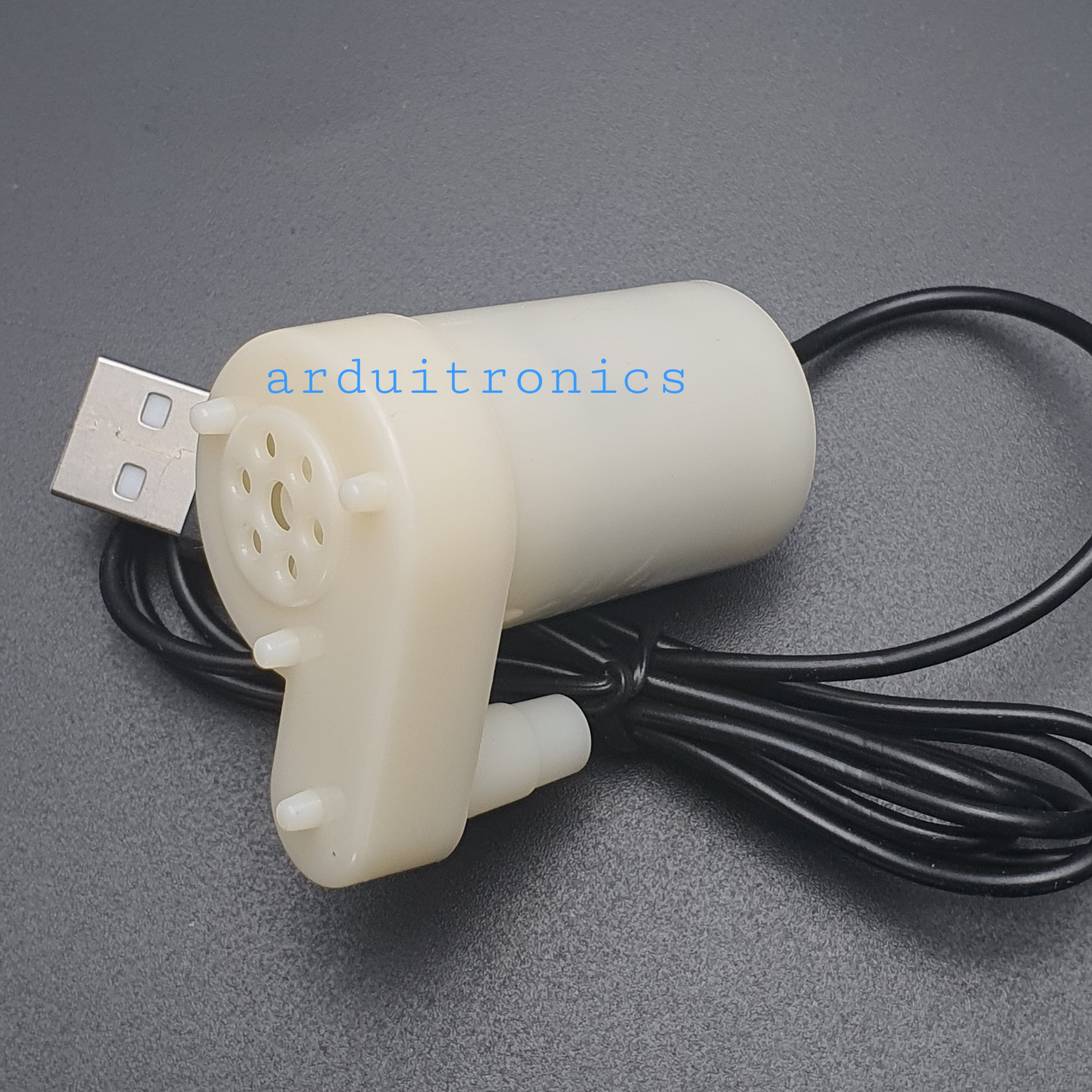 Mini DC Water Pump (DC 3V-5V) ปั๊มน้ำ USB ขนาดเล็ก 3-5V สีขาว แนวตั้ง