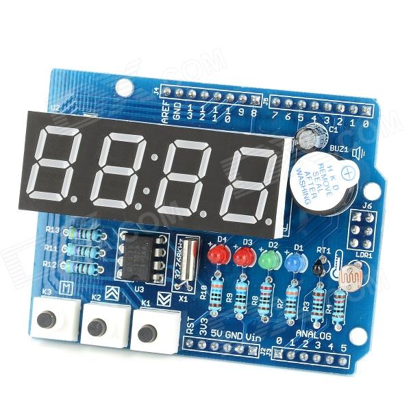 บอร์ดทดลอง Arduino Expansion Board Clock Shield Wire Digital Module Real Time Clock Shield
